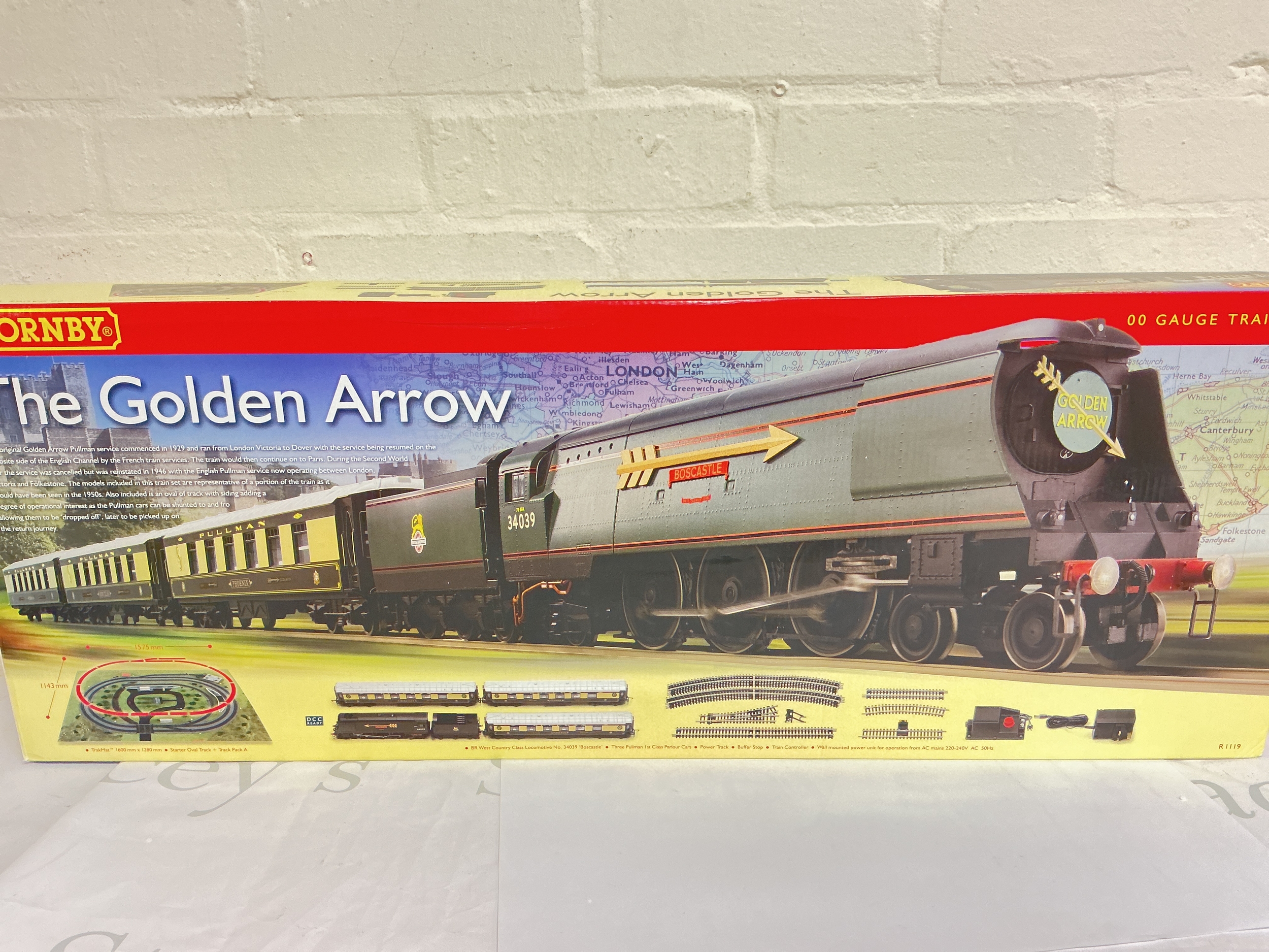 A Boxed Hornby 00 Gauge The Golden Arrow Set #R1119. No Reserve.