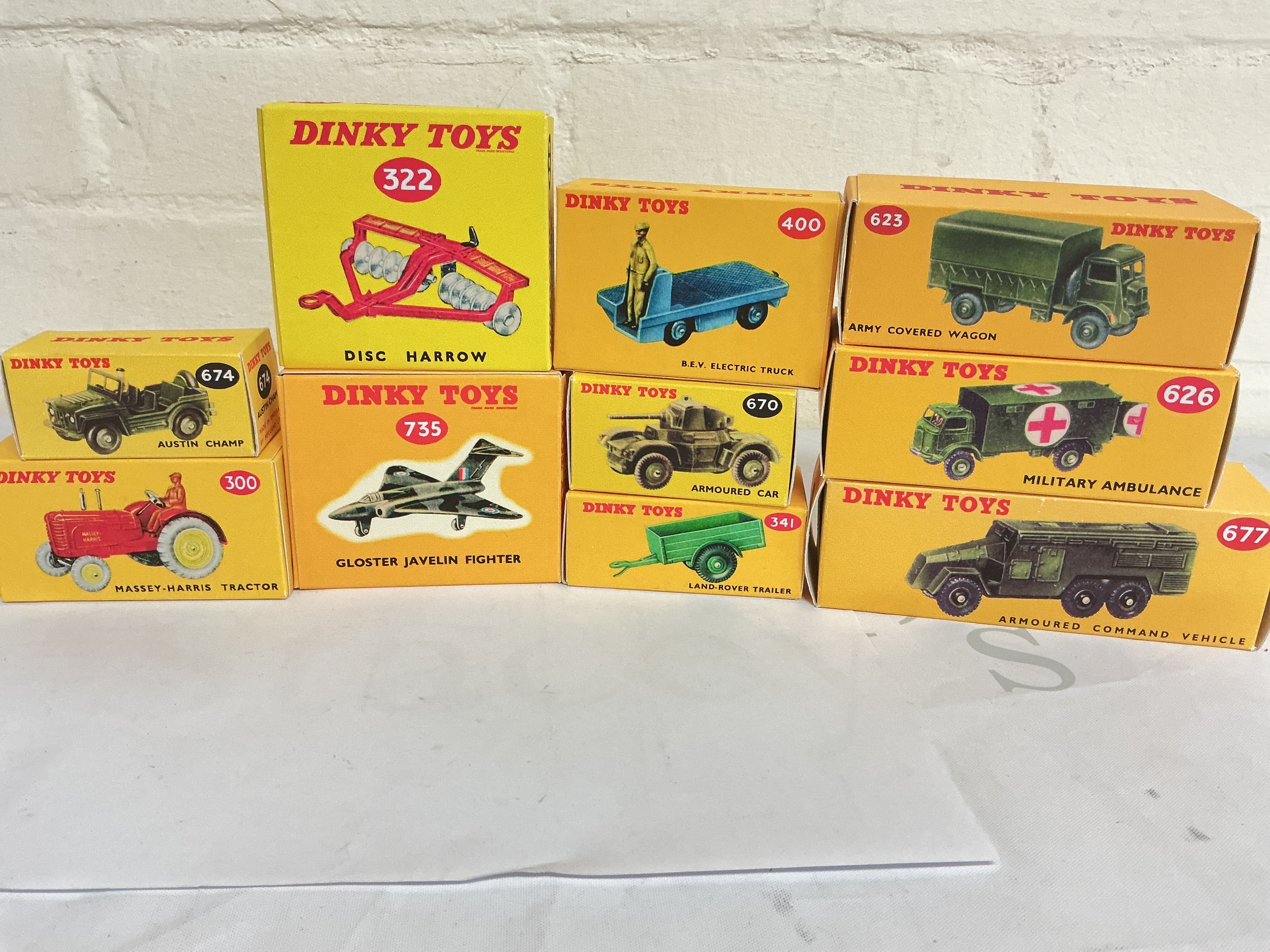 A Collection Of Dinky Toys In Repro Boxes. No Reserve.