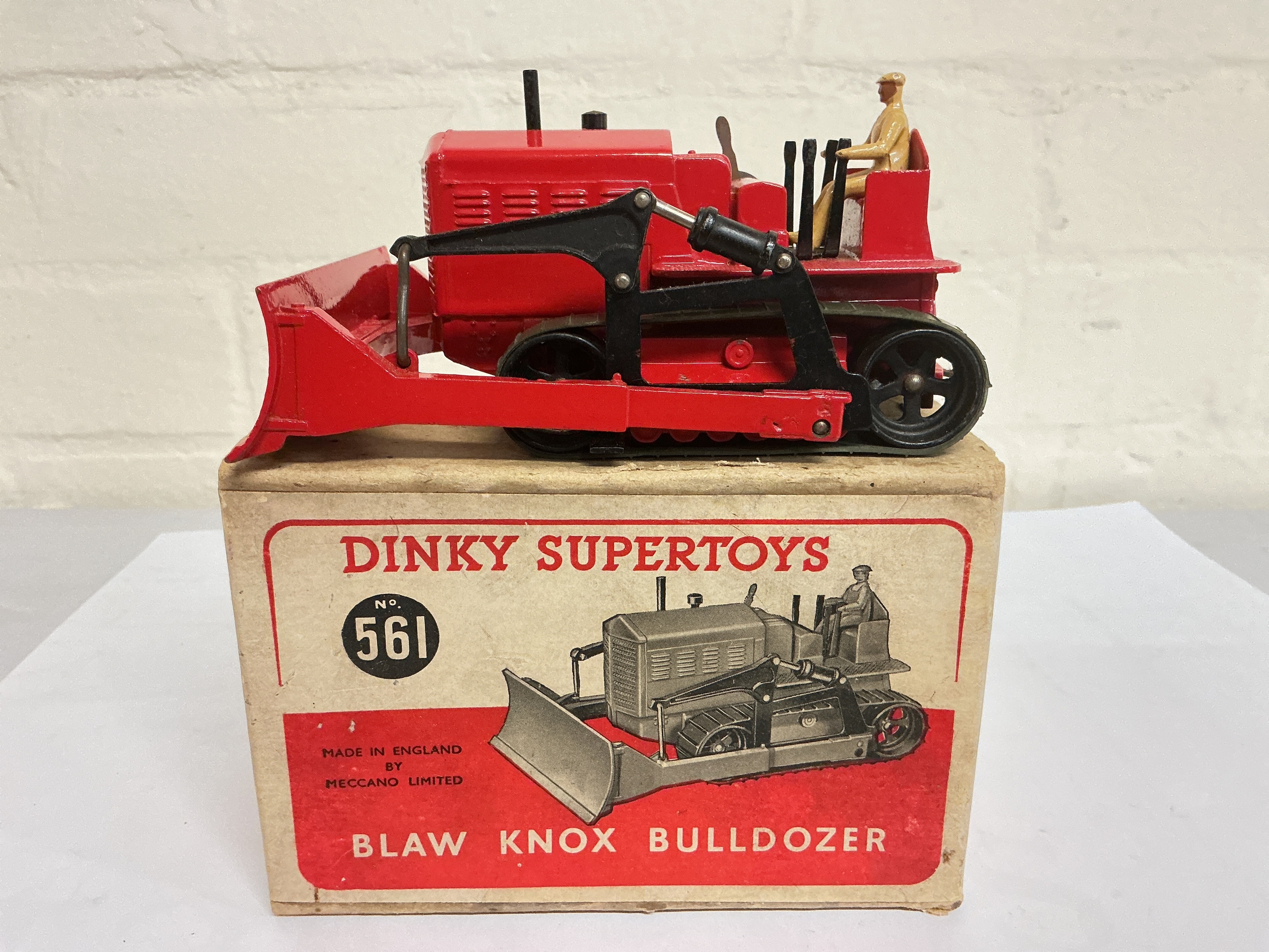 A Boxed Dinky Blaw Knox Bulldozer.