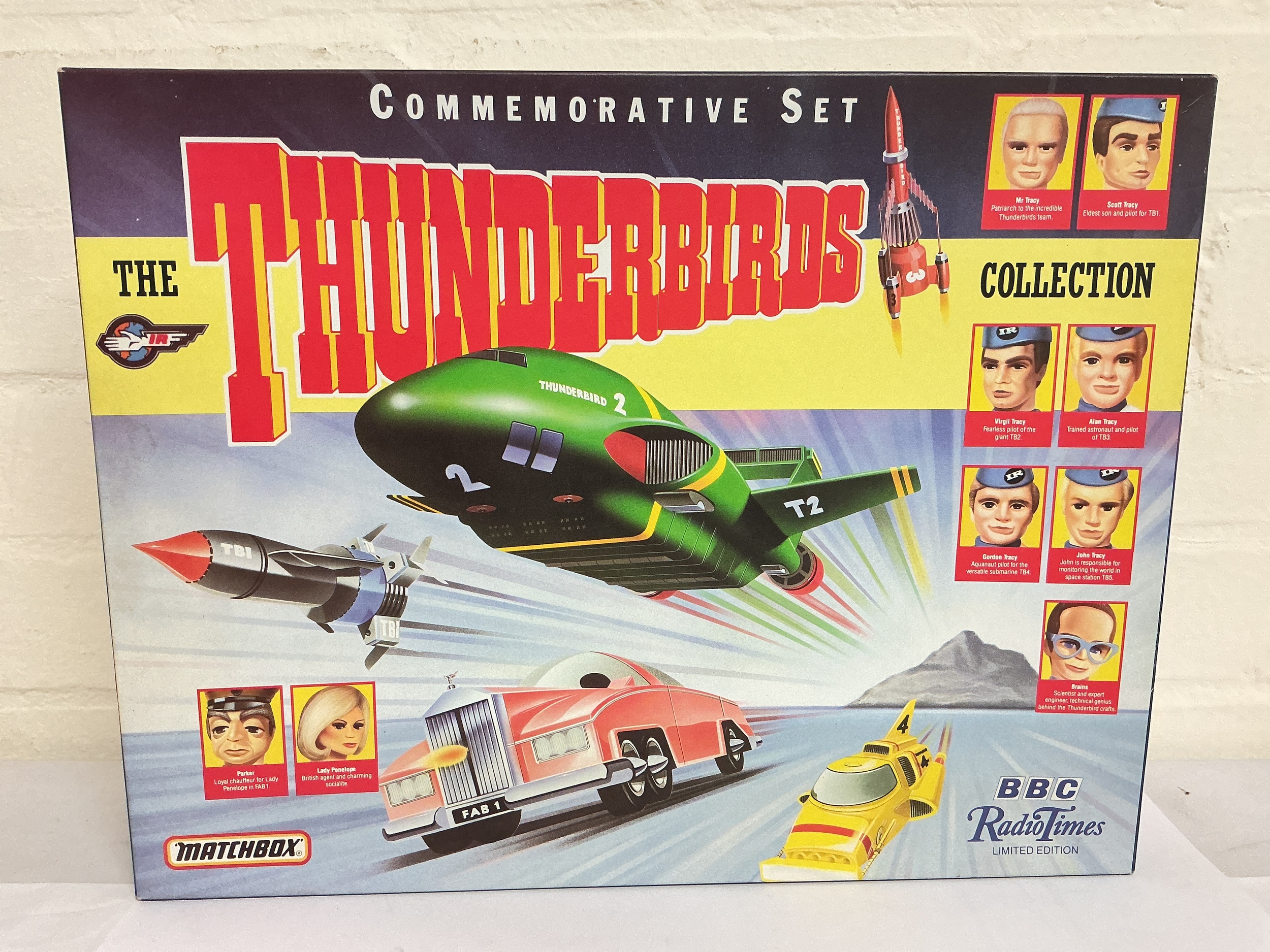 A Boxed Matchbox Radio Times Thunderbirds Commemorative Set. No Reserve. 