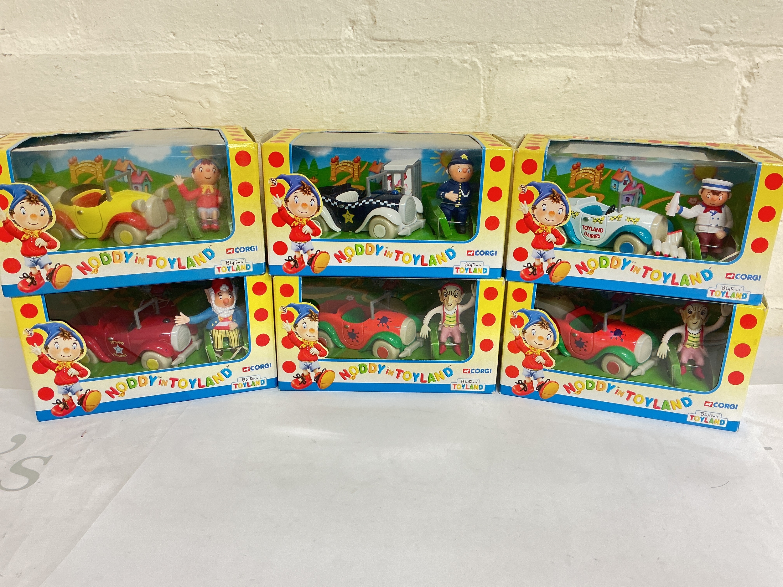 6 X Boxed Corgi Noddy In Toyland Diecast. No Reserve.