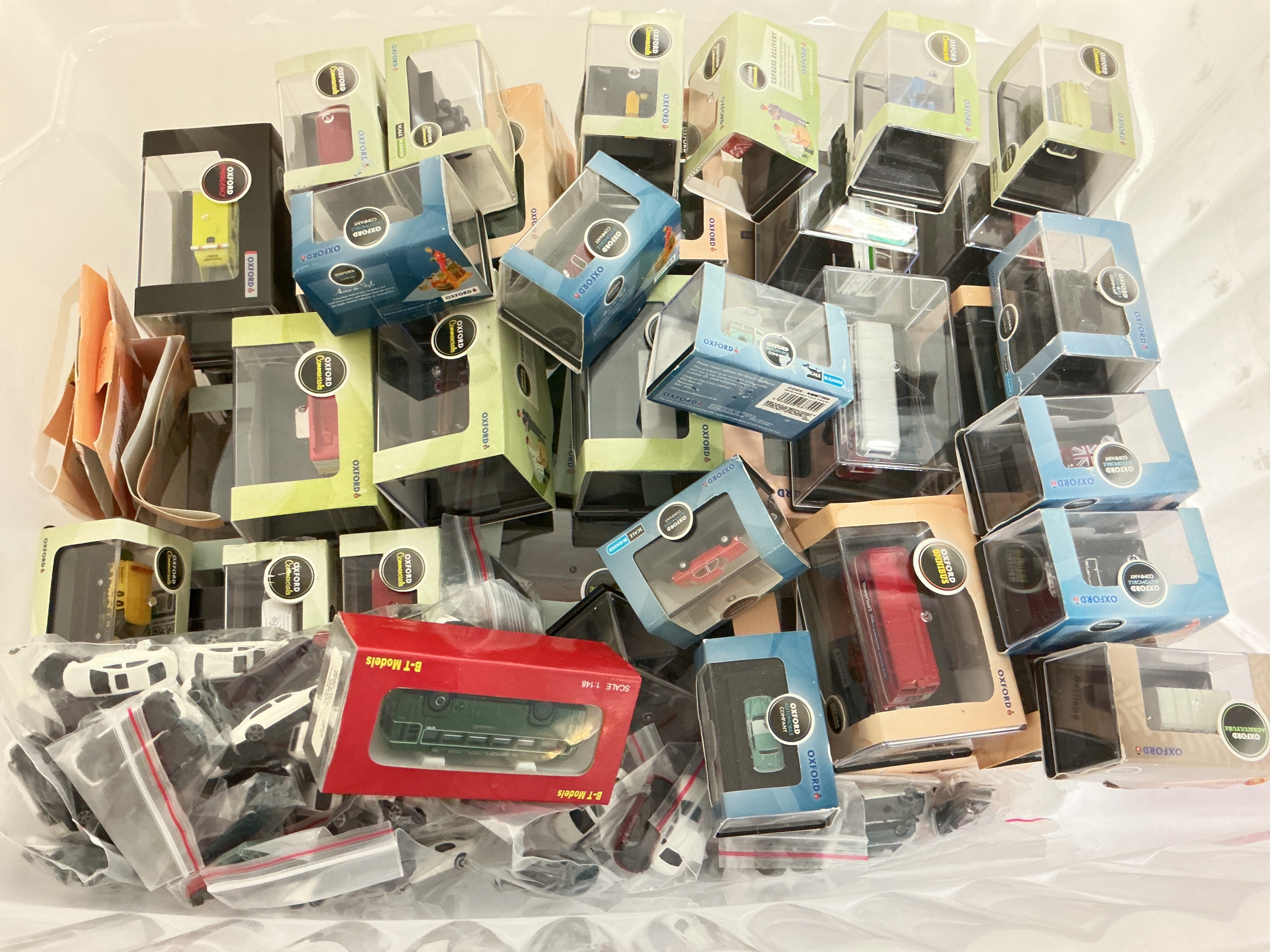 A Box Containing A Collection Of Boxed N Gauge Oxford Diecast. No Reserve.