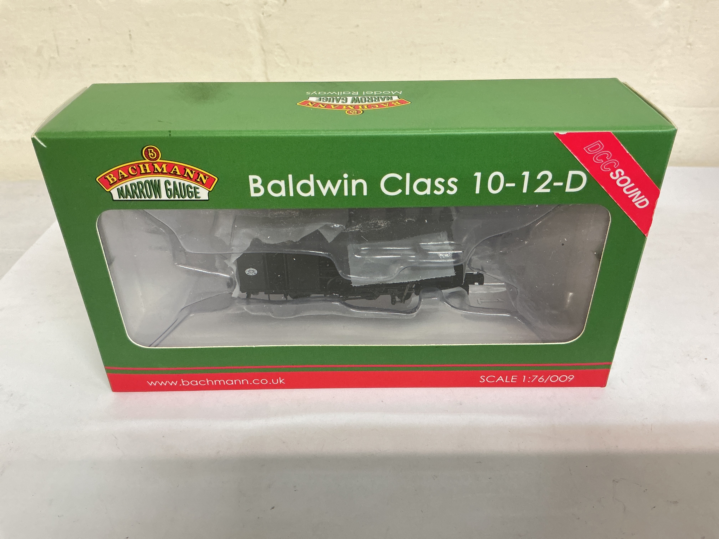 A Boxed Bachmann Narrow Gauge Baldwin Class 10-12-D 542 WDLR Black Loco.  No Reserve.