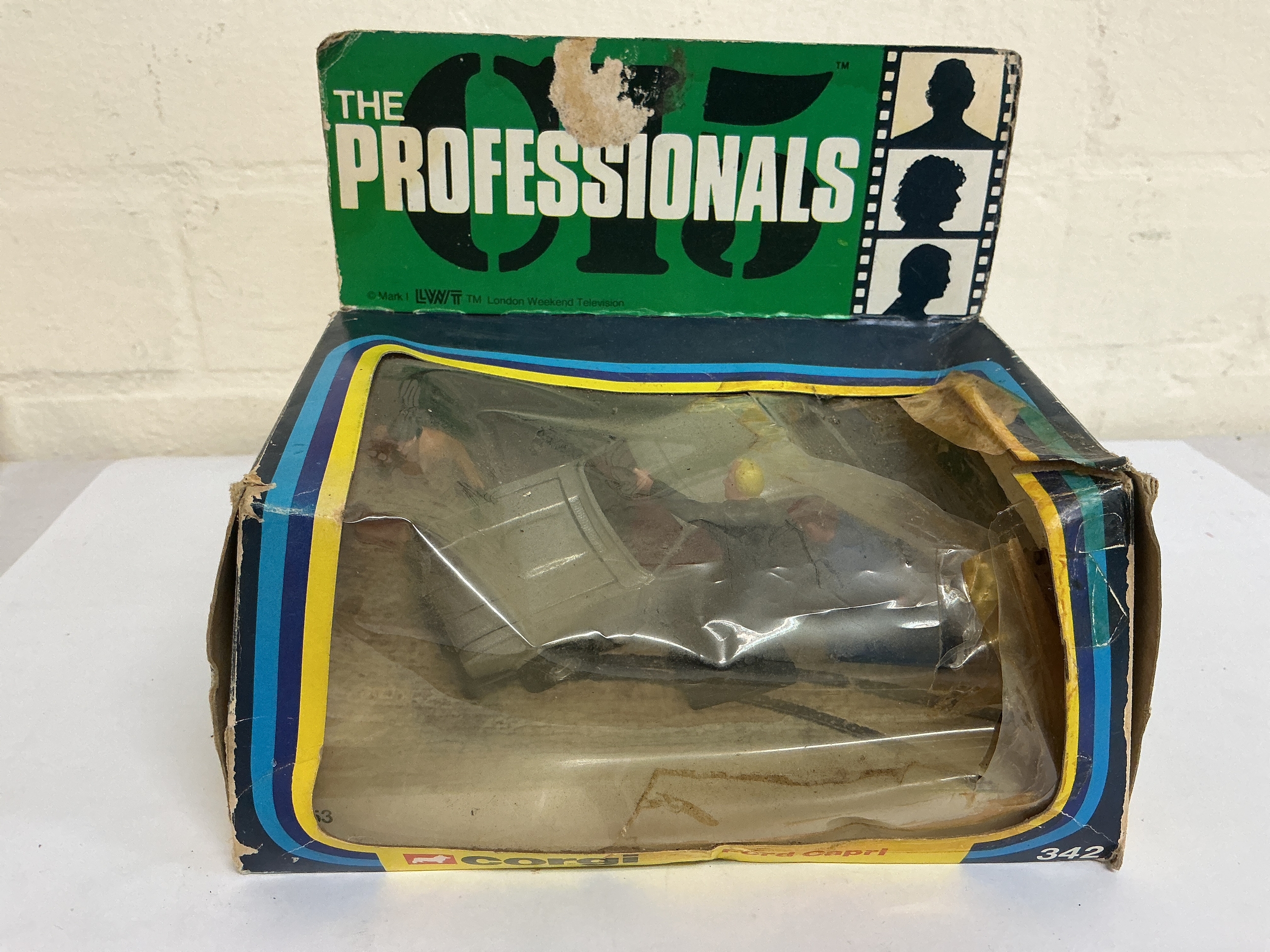 A Boxed Corgi The Professionals Ford Capri #342. Box Is In A Poor State.