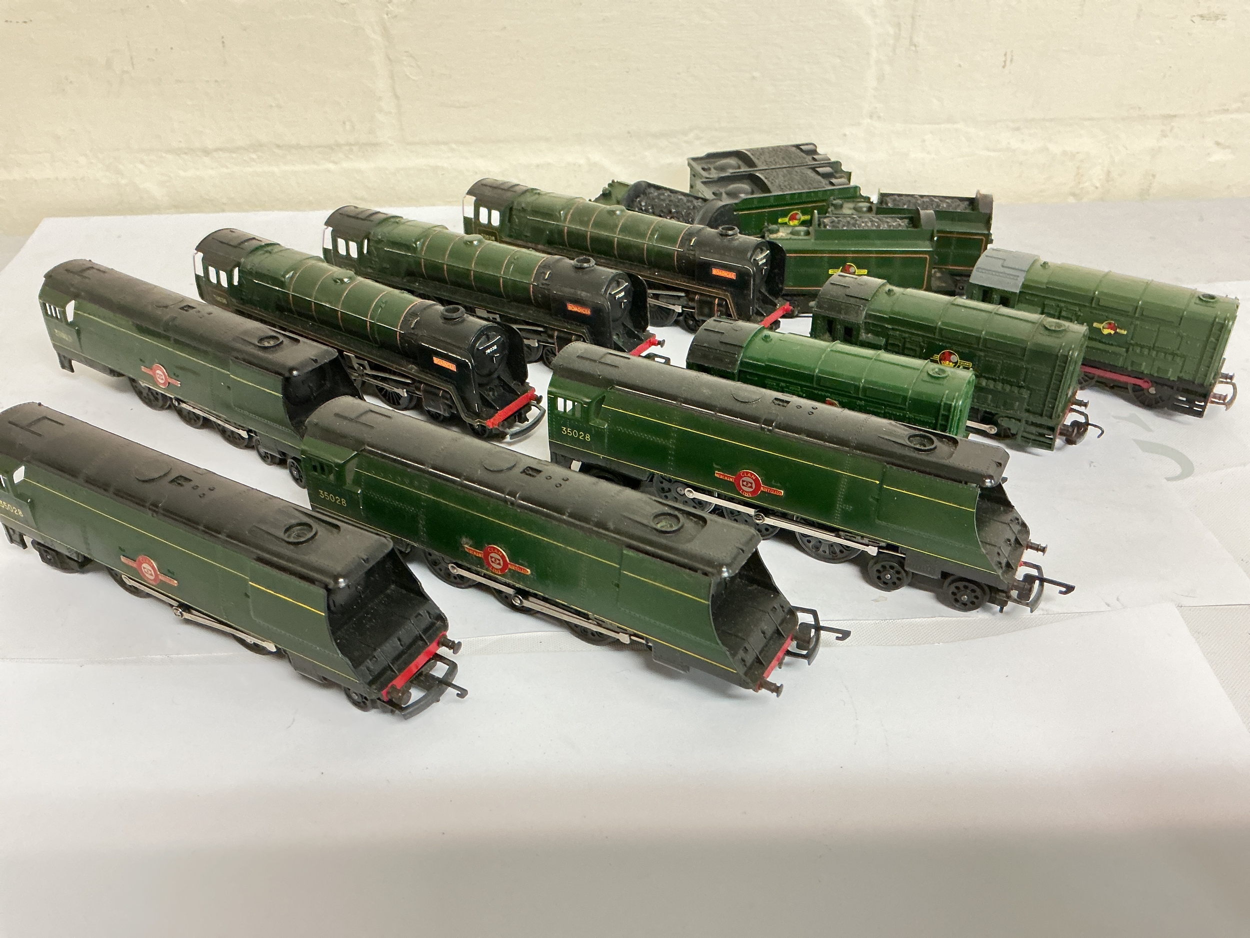 A Collection Of 10 Tri-Ang TT Gauge Locomotives. No Reserve.