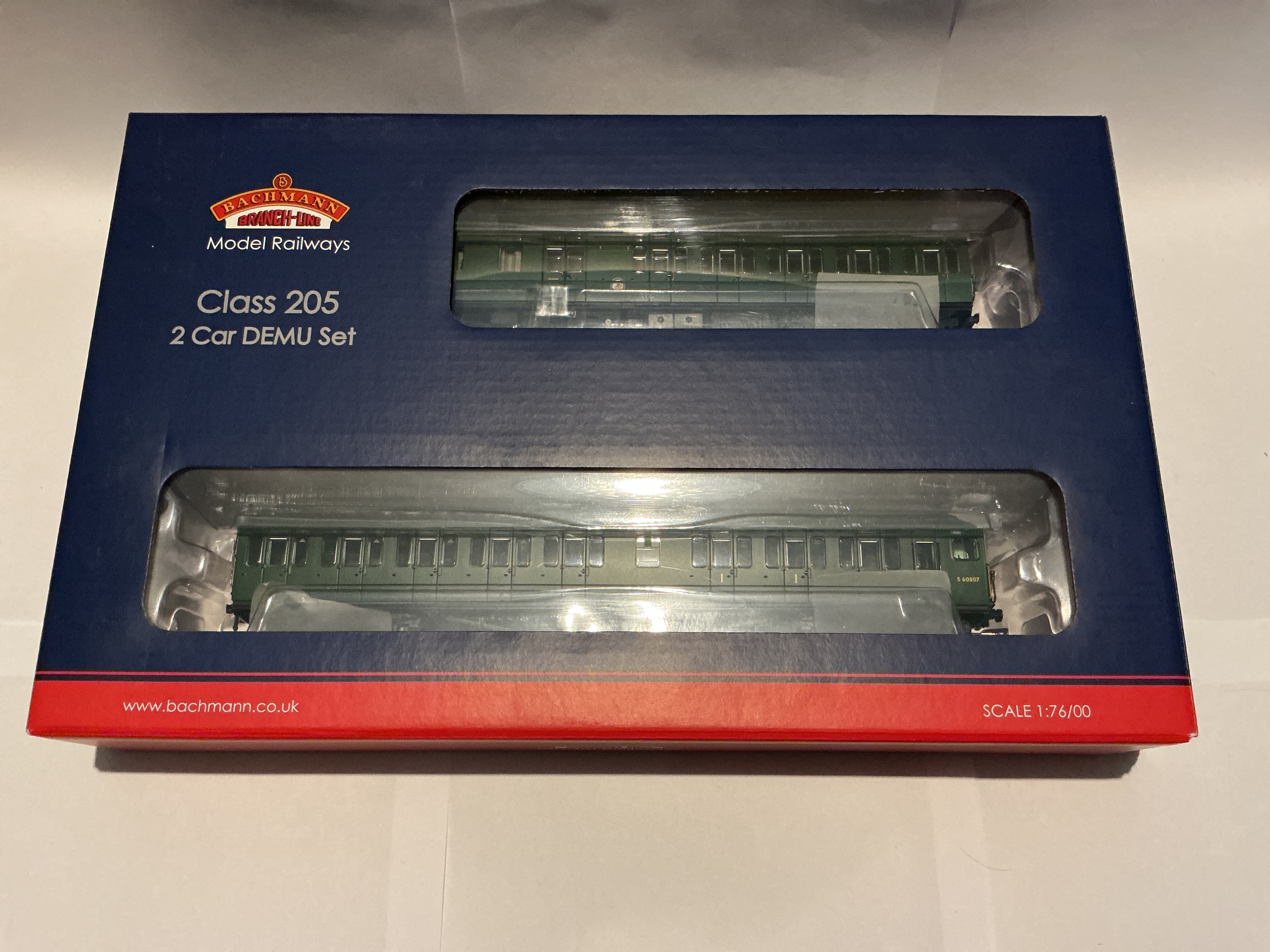A Boxed Bachmann 00 Gage Branch-line Class 205 2 Car DEMU Set. #31-236Z DCC. No Reserve.