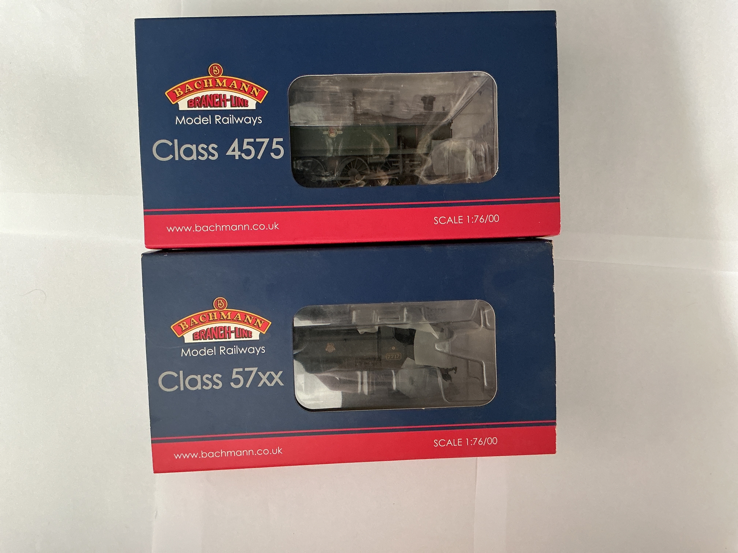 Two Boxed Bachmann Branch-line 00 Gauge Locomotives. One Class 57xx, 32-219, And One Class 4575, 32-135X. No Reserve.