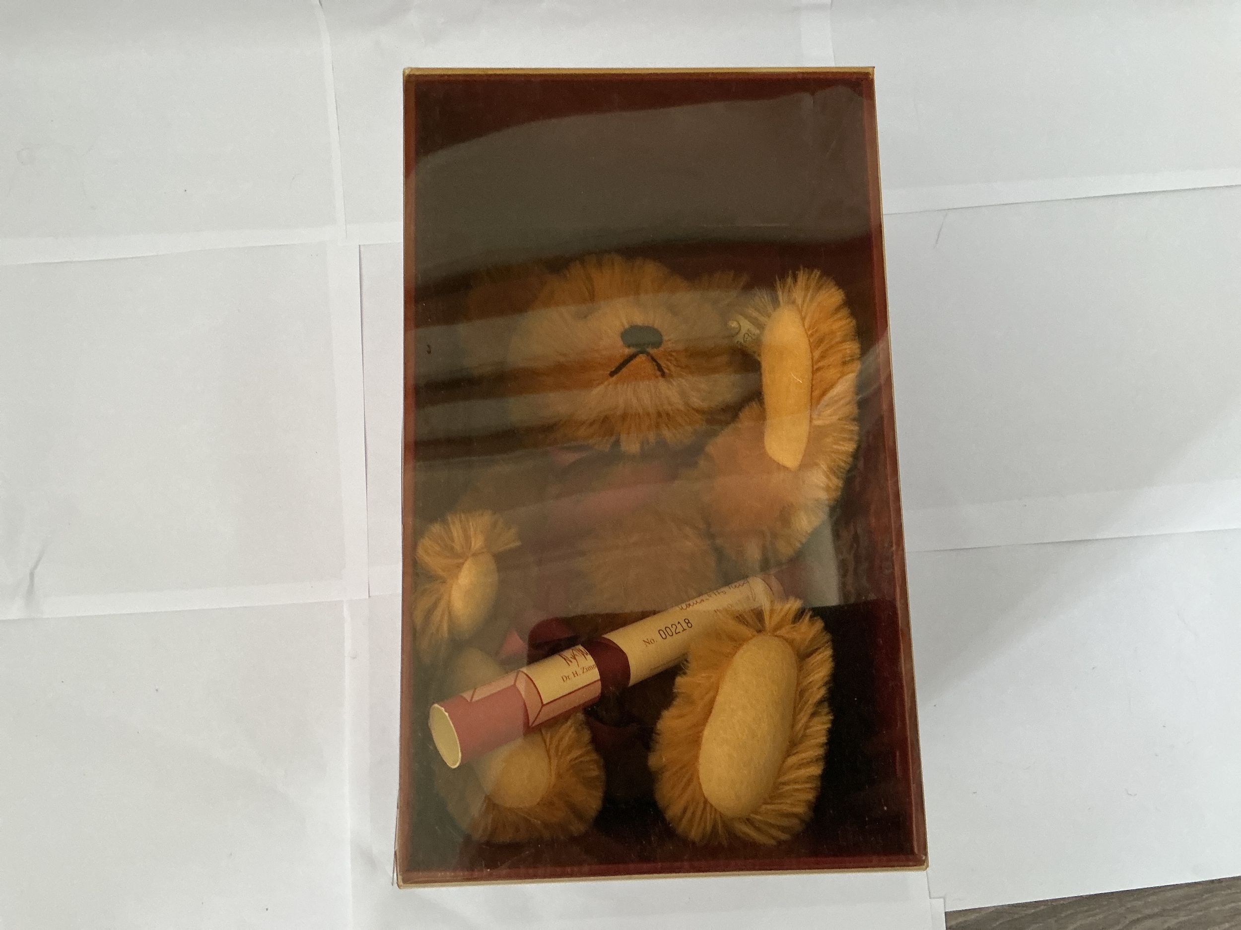 A Boxed Hamleys Oliver Steiff Teddy Bear. 1990 Edition. No Reserve.