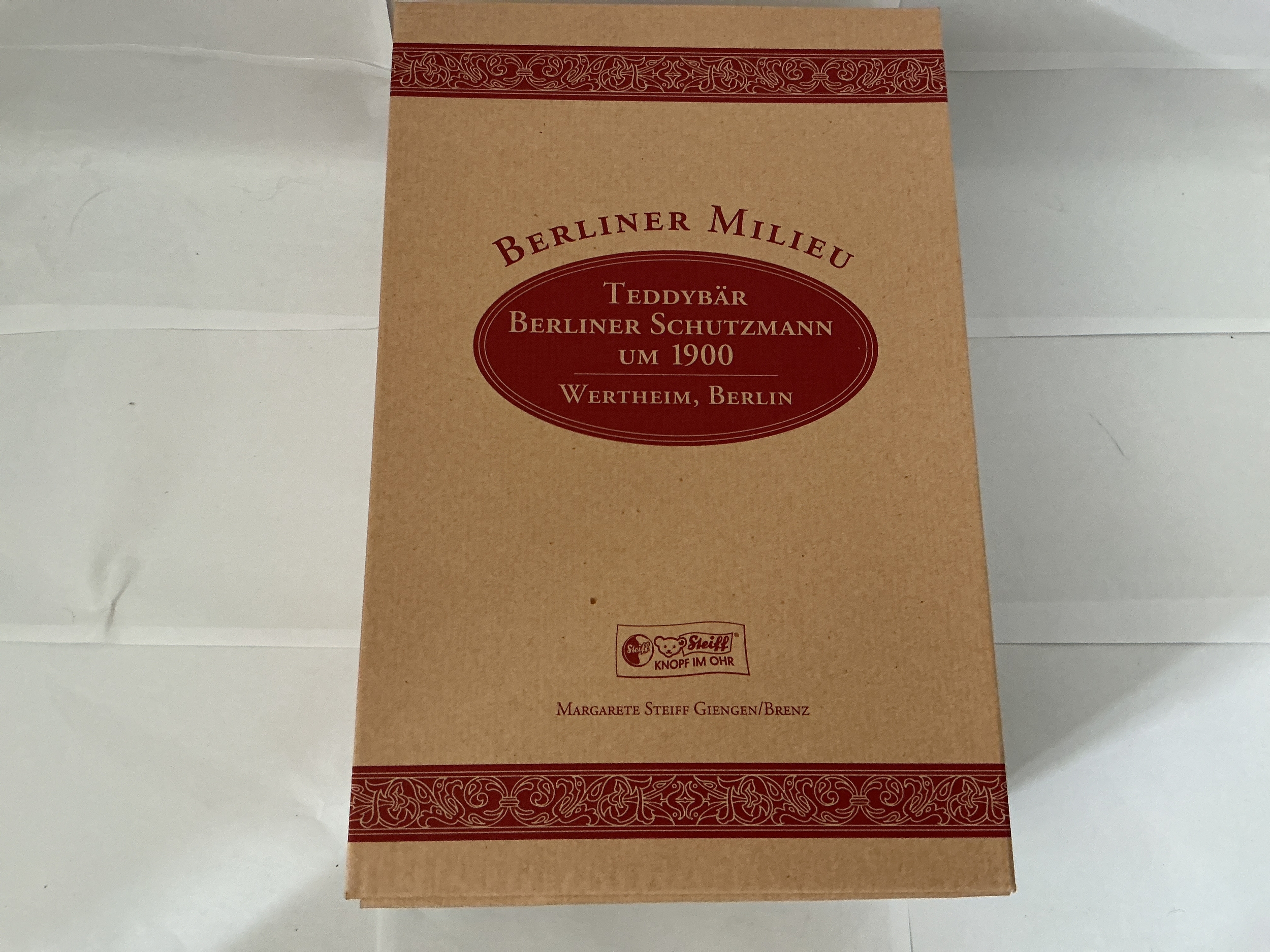 A Boxed Berliner Milieu 1900 Steiff Teddy Bear. Werthem, Berlin. No Reserve.