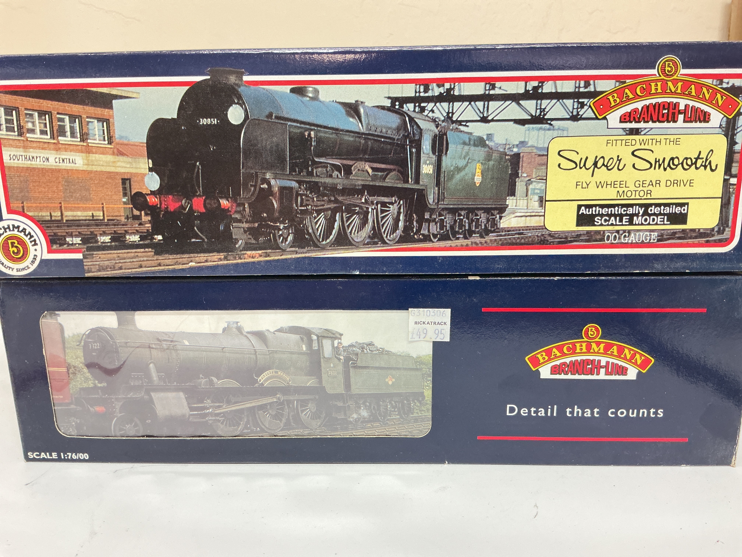 2 Boxed Bachmann Locomotives including A Lord Nelson 30861 Lord Anson BR Green. #31-403 And 31-306. No Reserve.