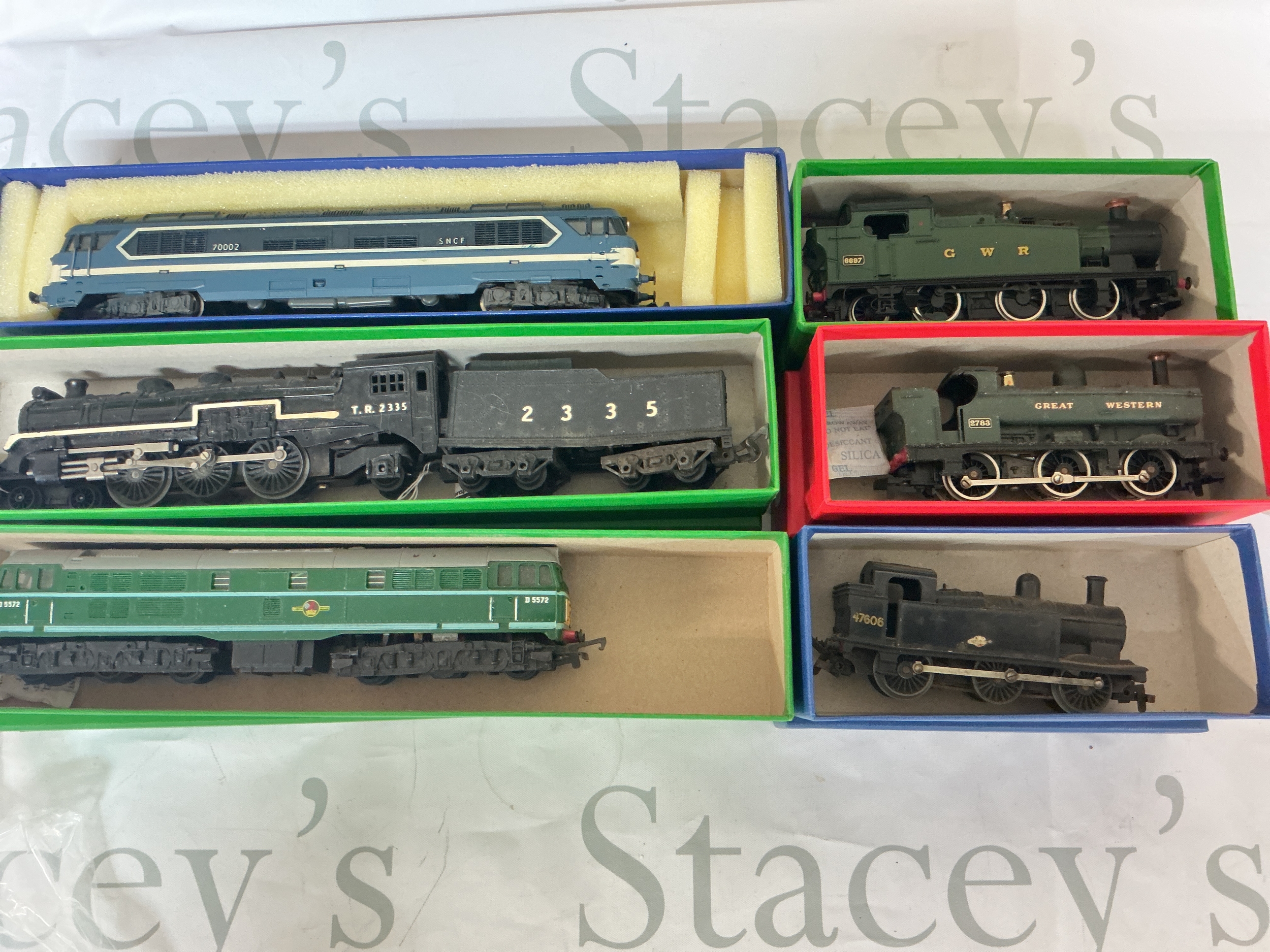6 X 00 Gauge Locomotives Including Mainline, Hornby, Tri-Ang.