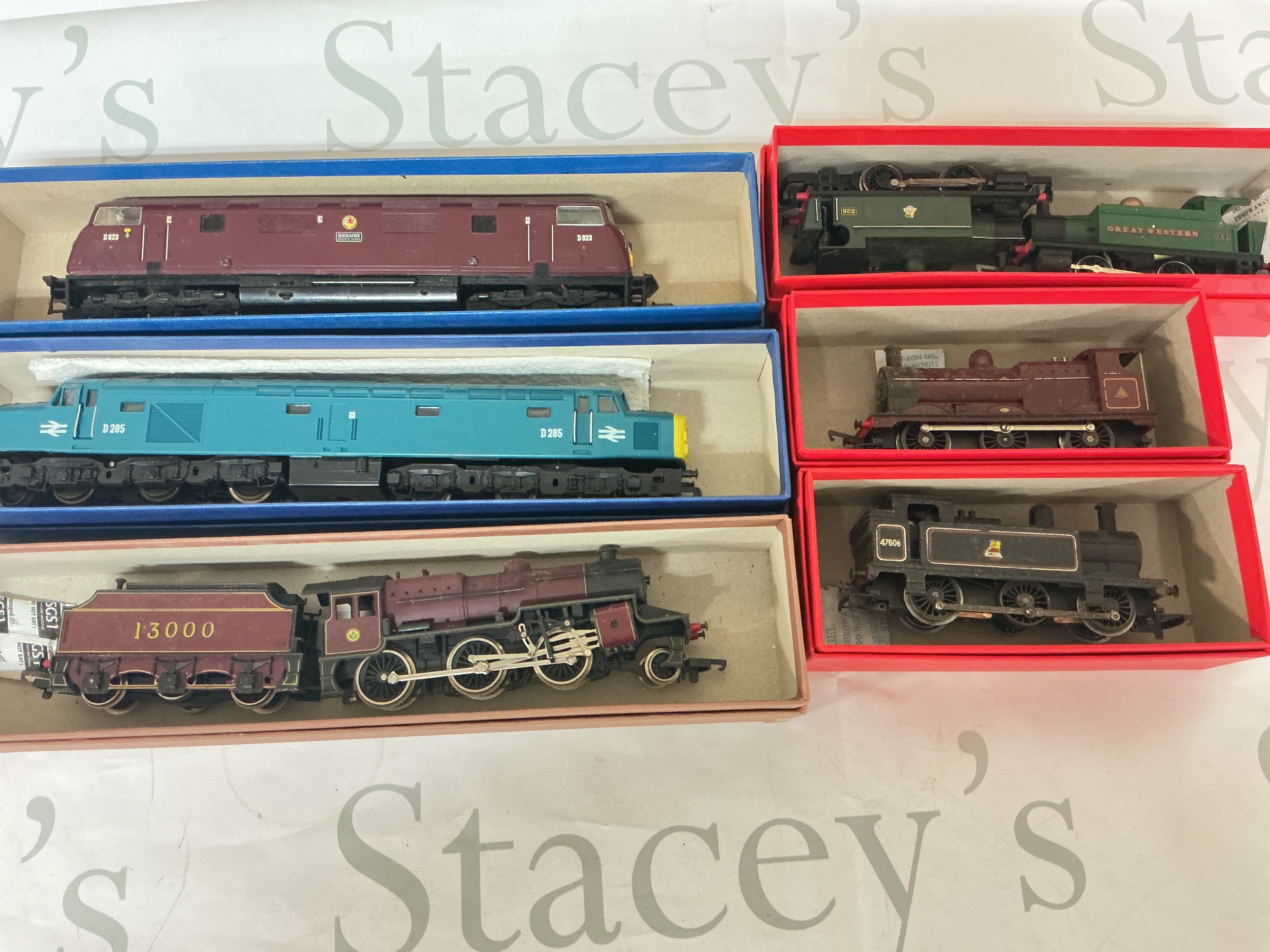 6 X Boxed 00 Gauge Locomotives, Including Lima,Jouef, Etc. No Reserve.