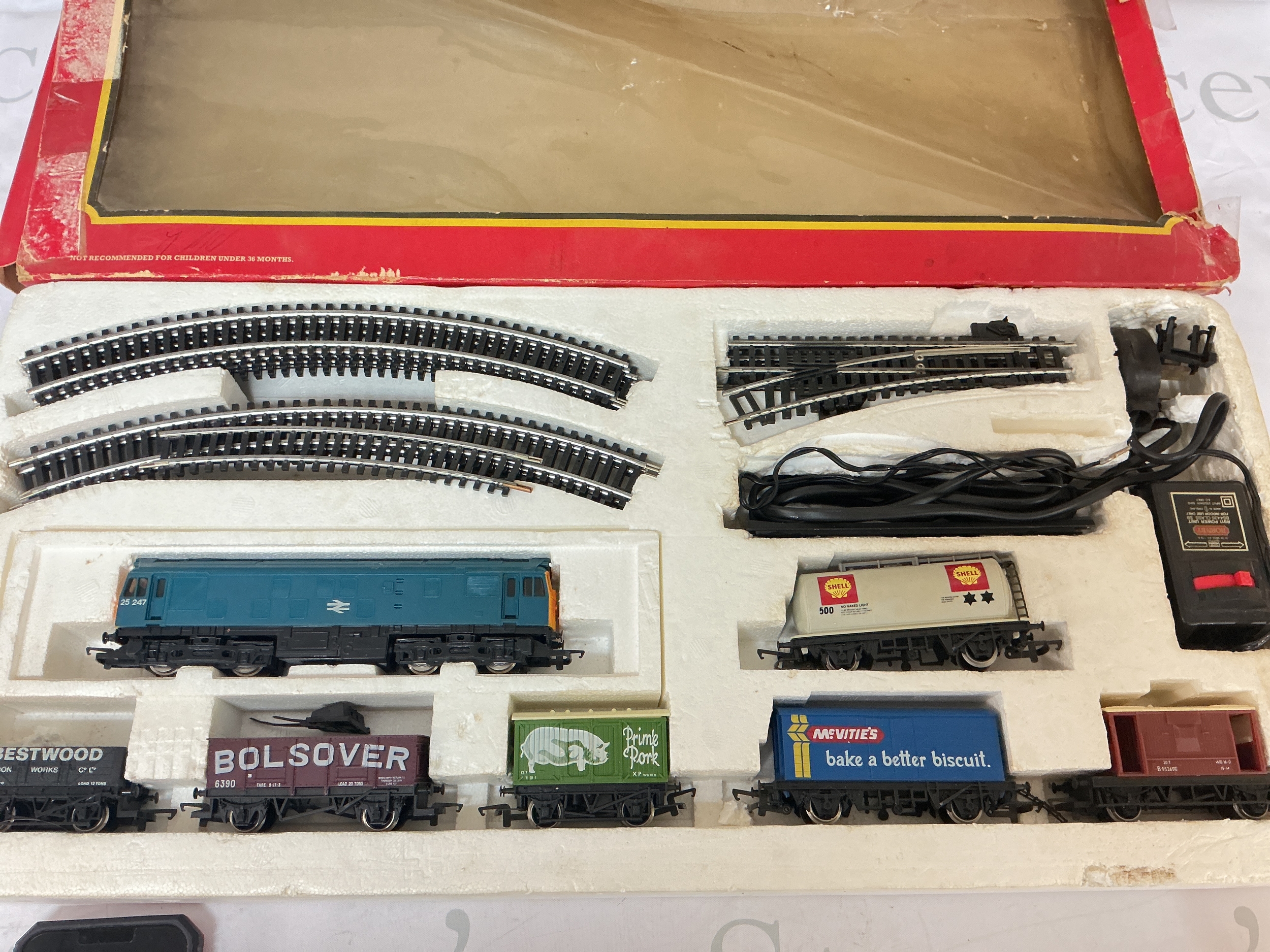 A Boxed Hornby 00 Gauge B.R. Freight Set. Box Is Worn.No Reserve.