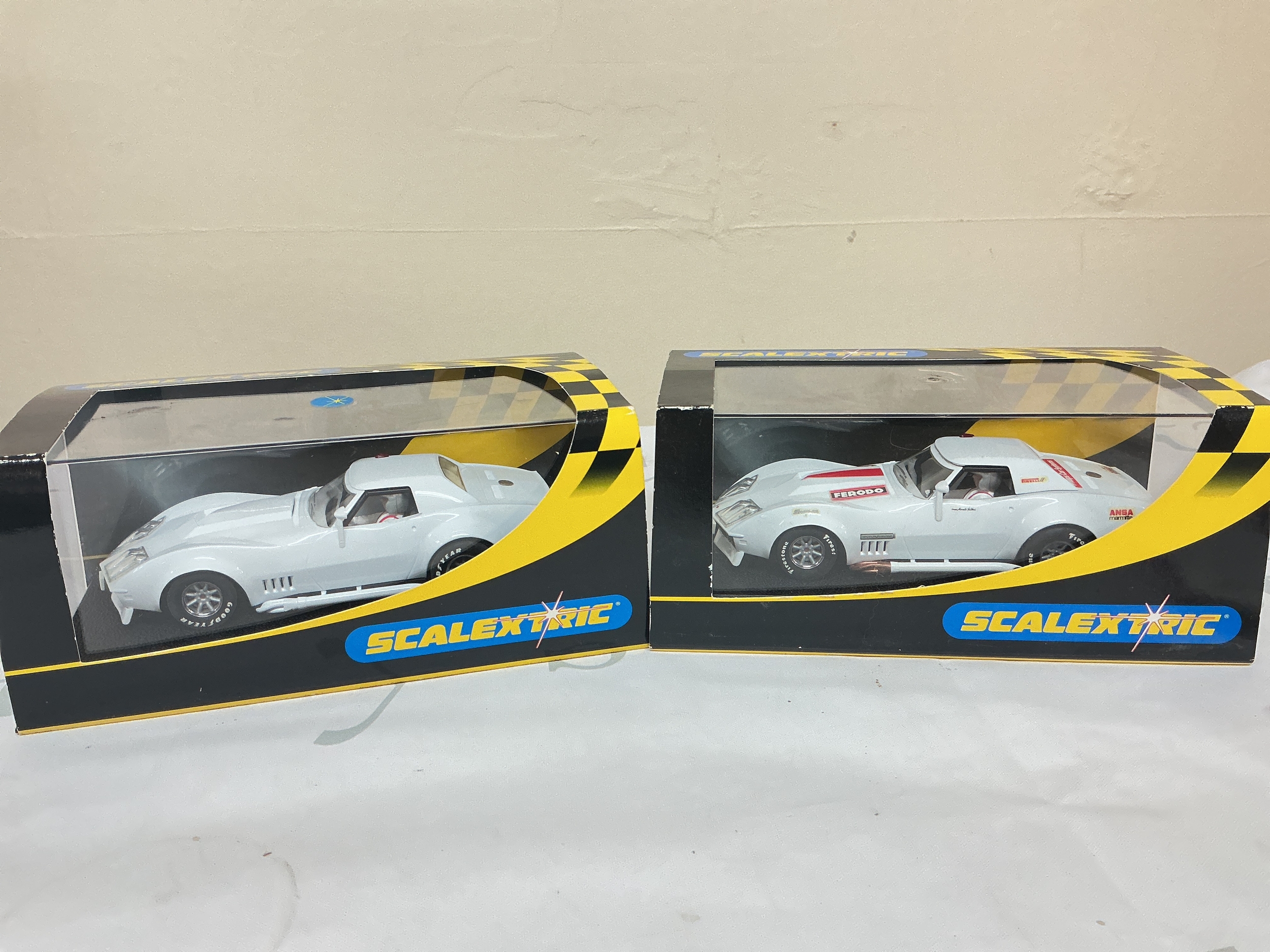2X Boxed Scalextric Cars Both Chevrolet Corvette L88s. No Reserve.