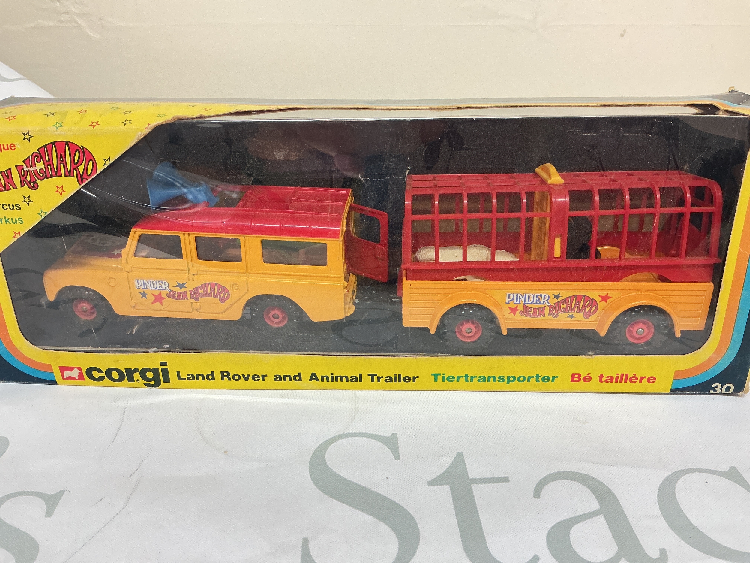 A Boxed Corgi Land Rover And Animal Trailer #30. No Reserve.