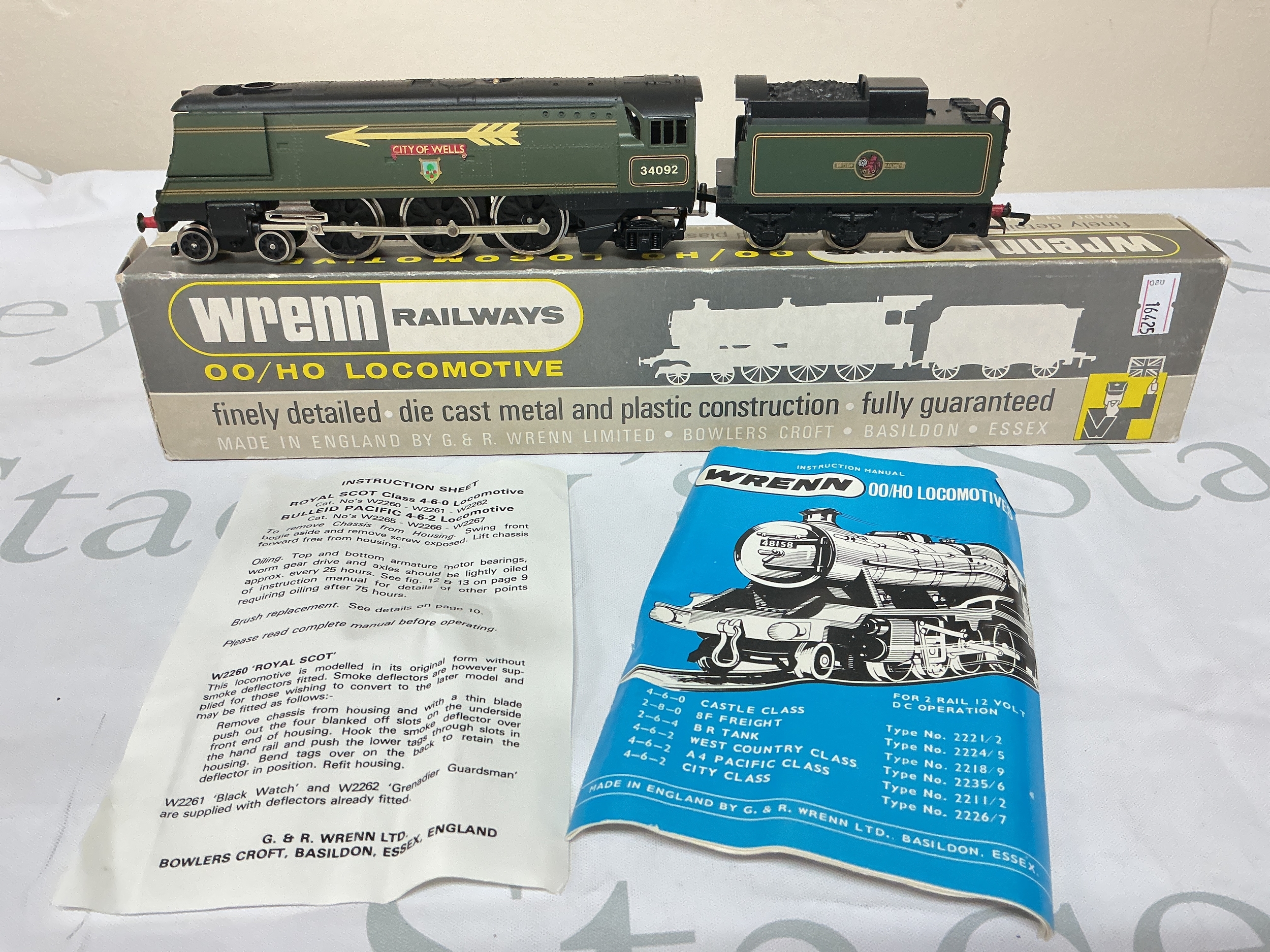 A Boxed Wrenn Golden Arrow B.R. City Of Wells. #W2266/A.