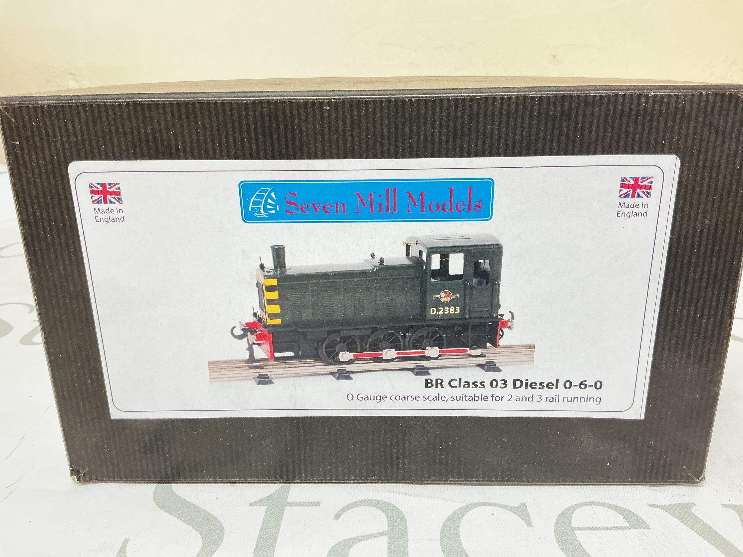 A Boxed 0 Gauge Seven Mill Models BR Class 03 Diesel 0-6-0, Suitable For 2 And 3 Rail Running.