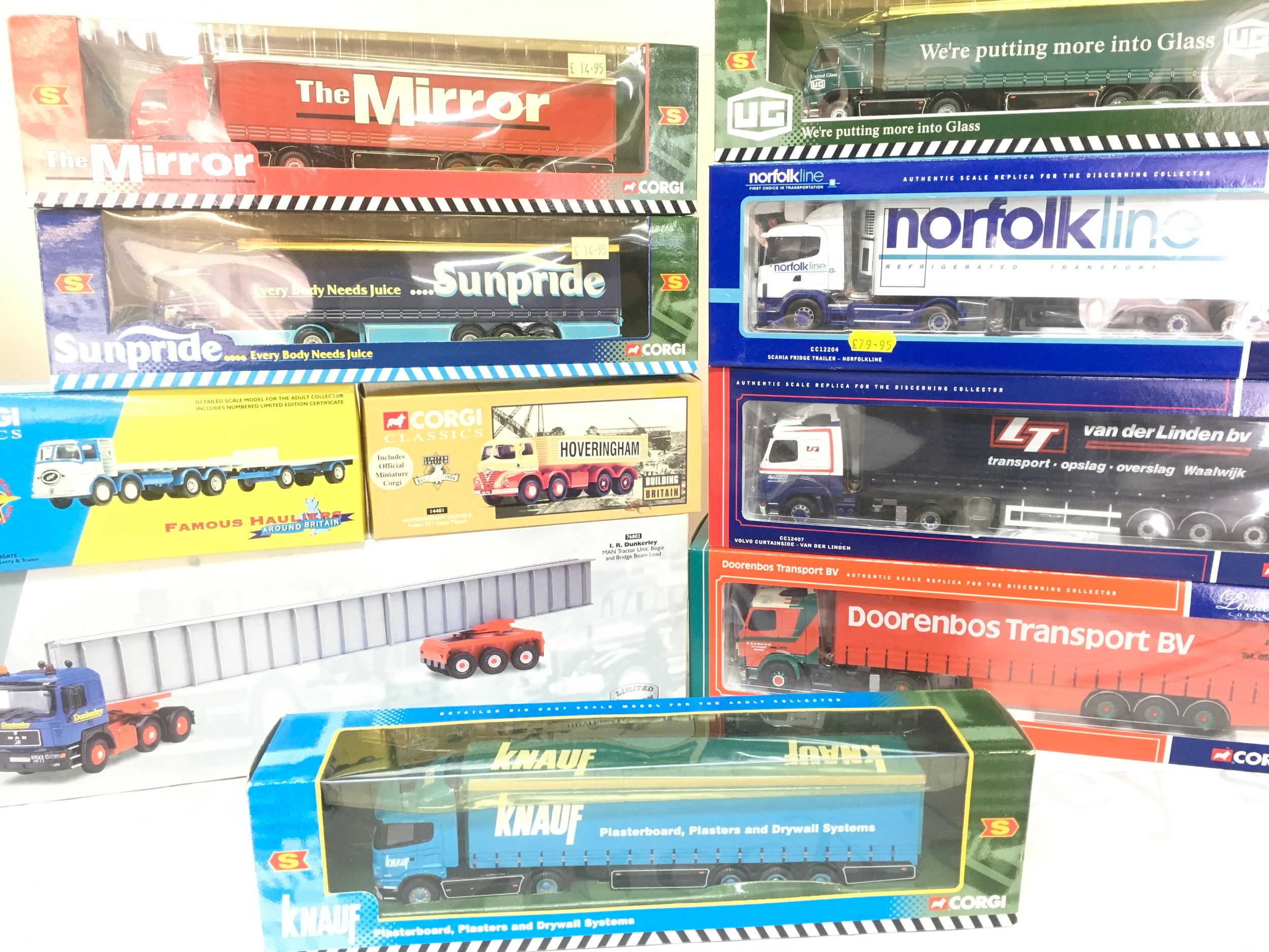 A Collection Of Boxed Corgi Diecast Lorries Including Heavey Haulage, Classics Etc.