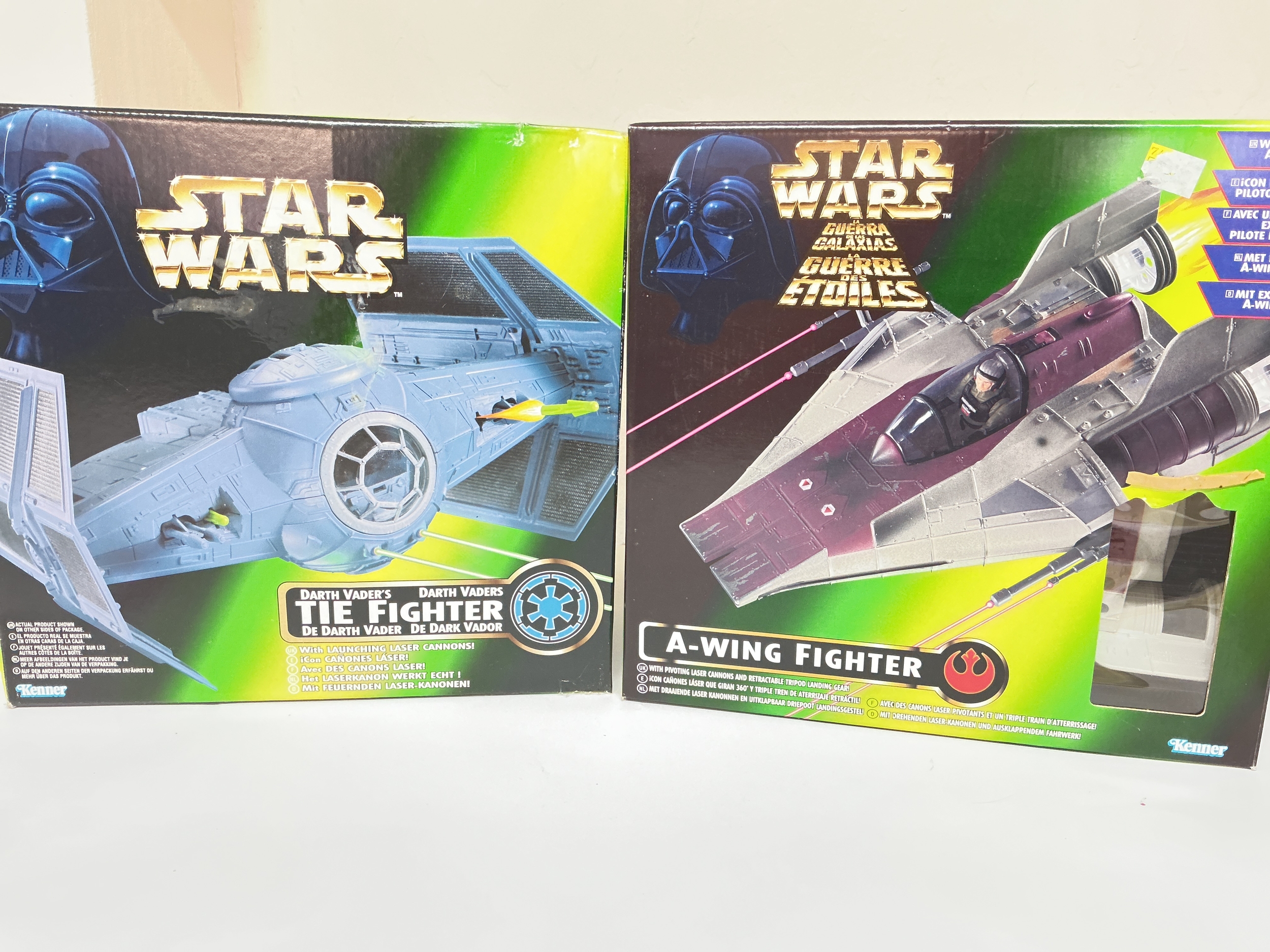 A Boxed Kenner 1990s Star Wars Darth Vaders Tie Fighter And A-Wing (2).
