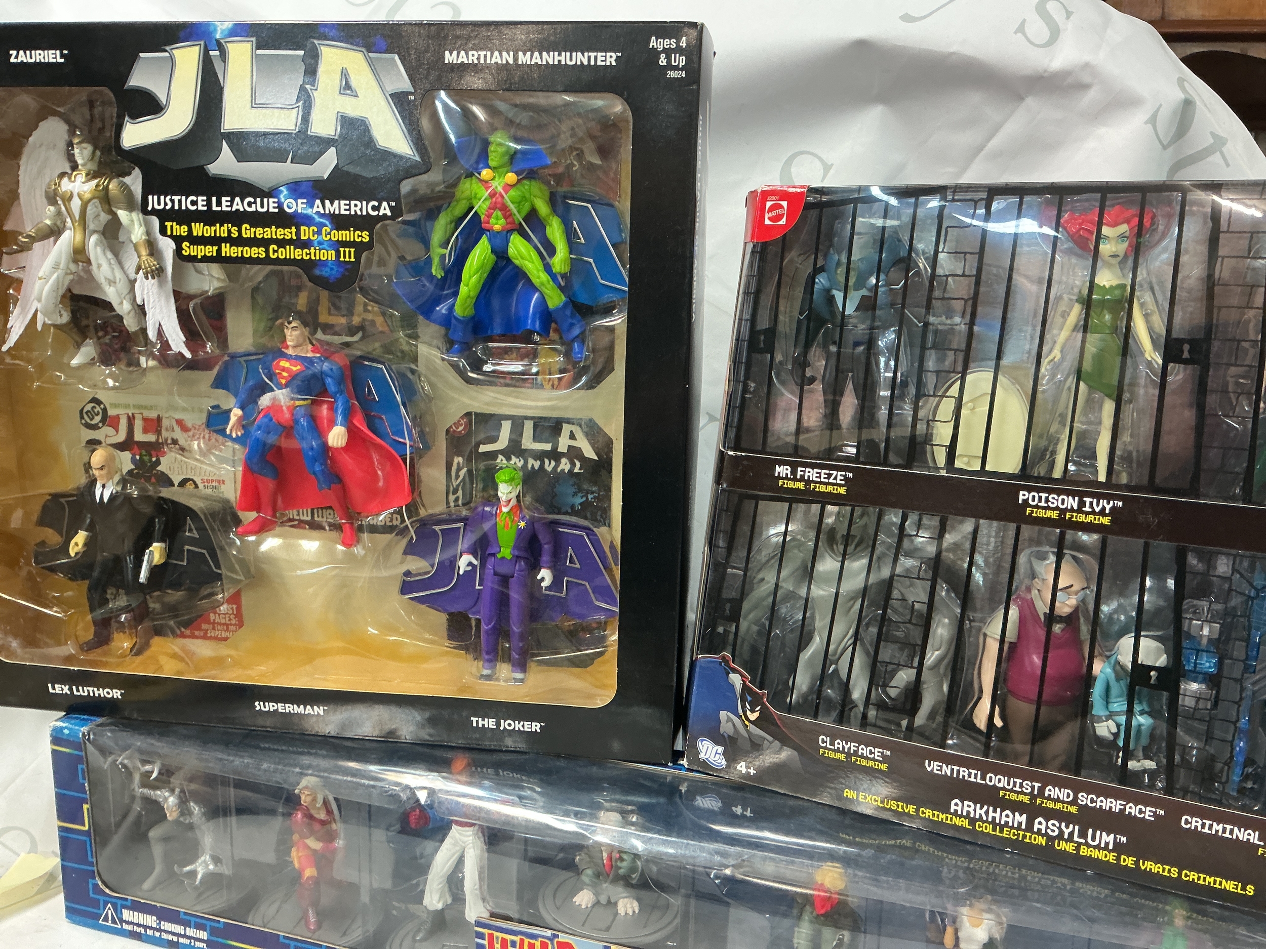3 Boxed Superhero Sets, Wildcats, Batman And Justice League Of America. No Reserve. (3).