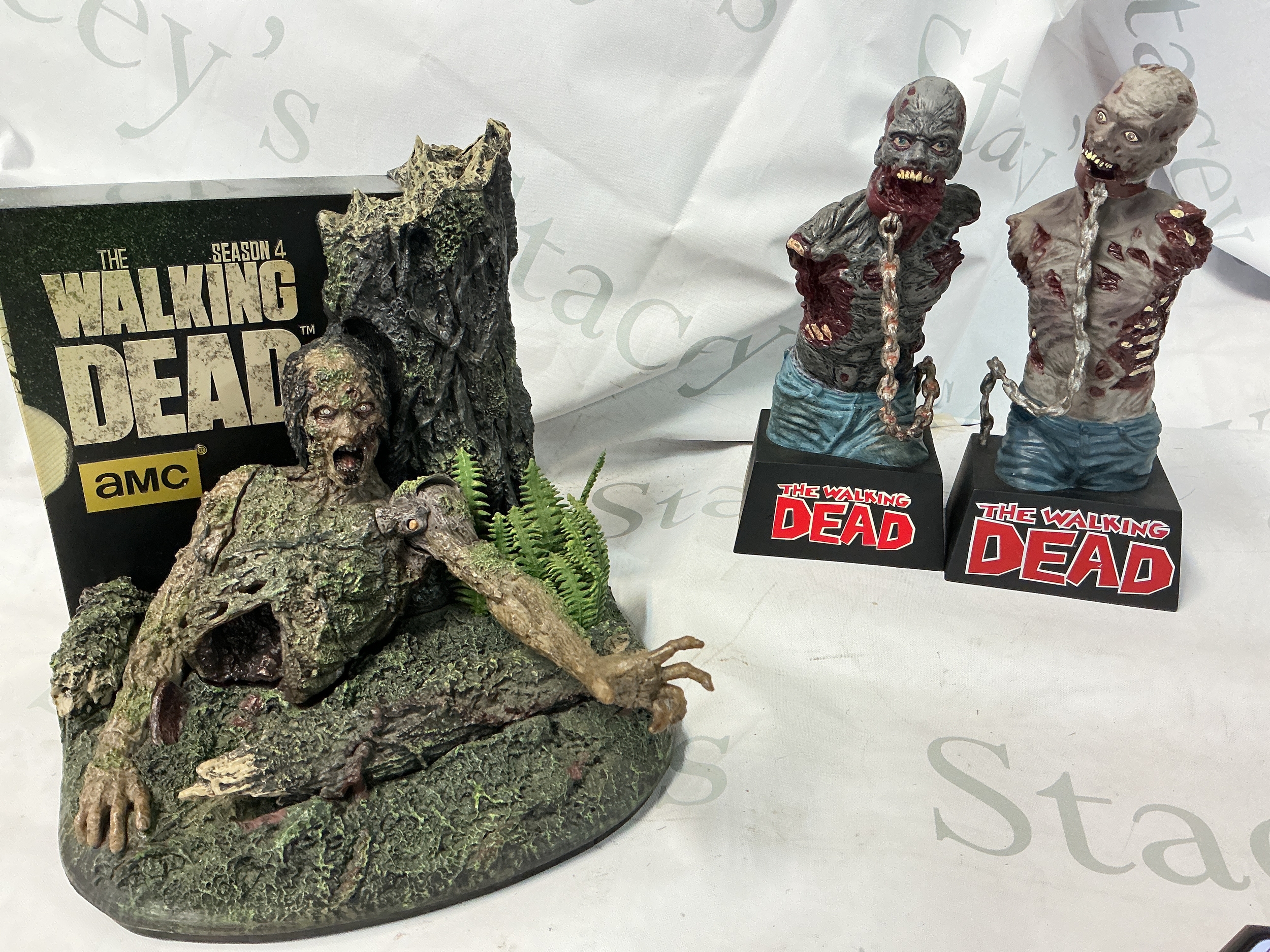 2 The Walking Dead Coin Banks A 4th Season Blu-Ray Box Set And A Michonnes Katana Sword Replica. No Reserve.