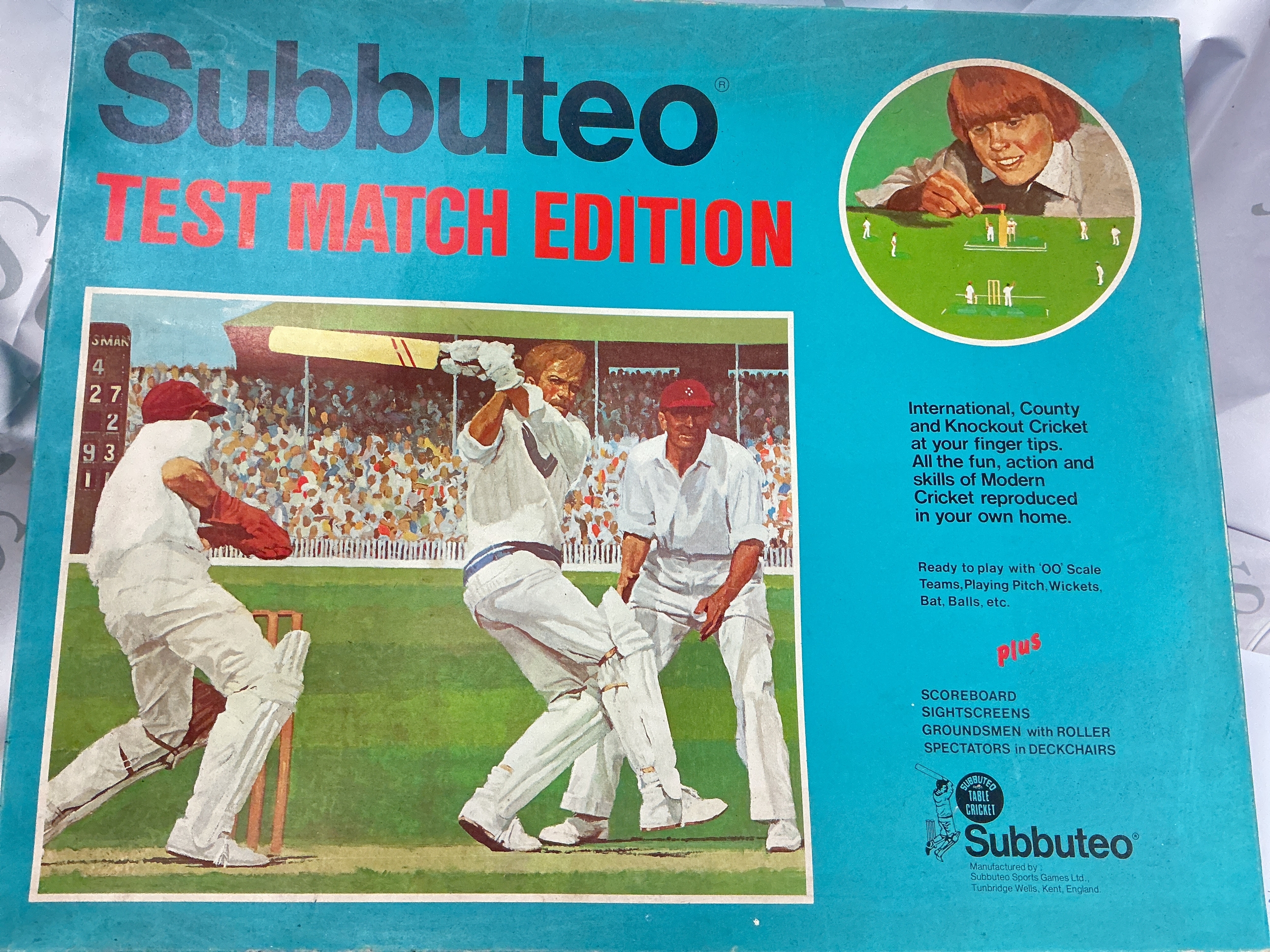 A Collection Of Subbuteo Including Test Match Cricket, Table Rugby, Stadium Edition And International Football Editions.(4).  No Reserve.