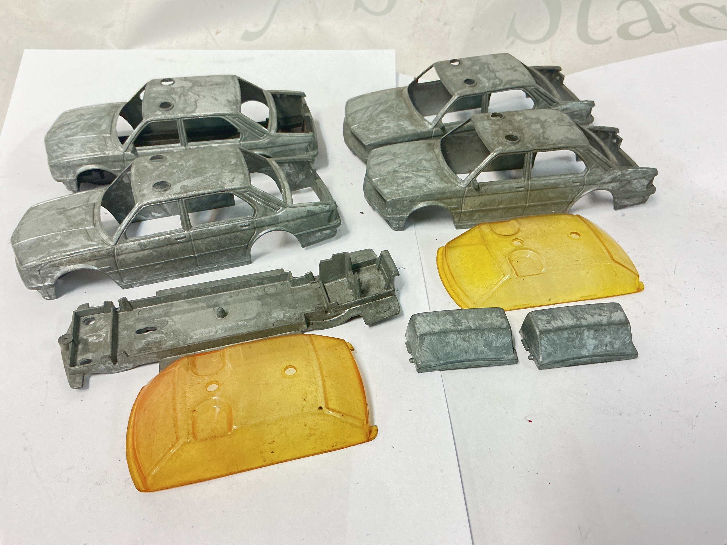 4 Matchbox Super-Kings K-142 BMW Police Car Pre-Production First-Shots.