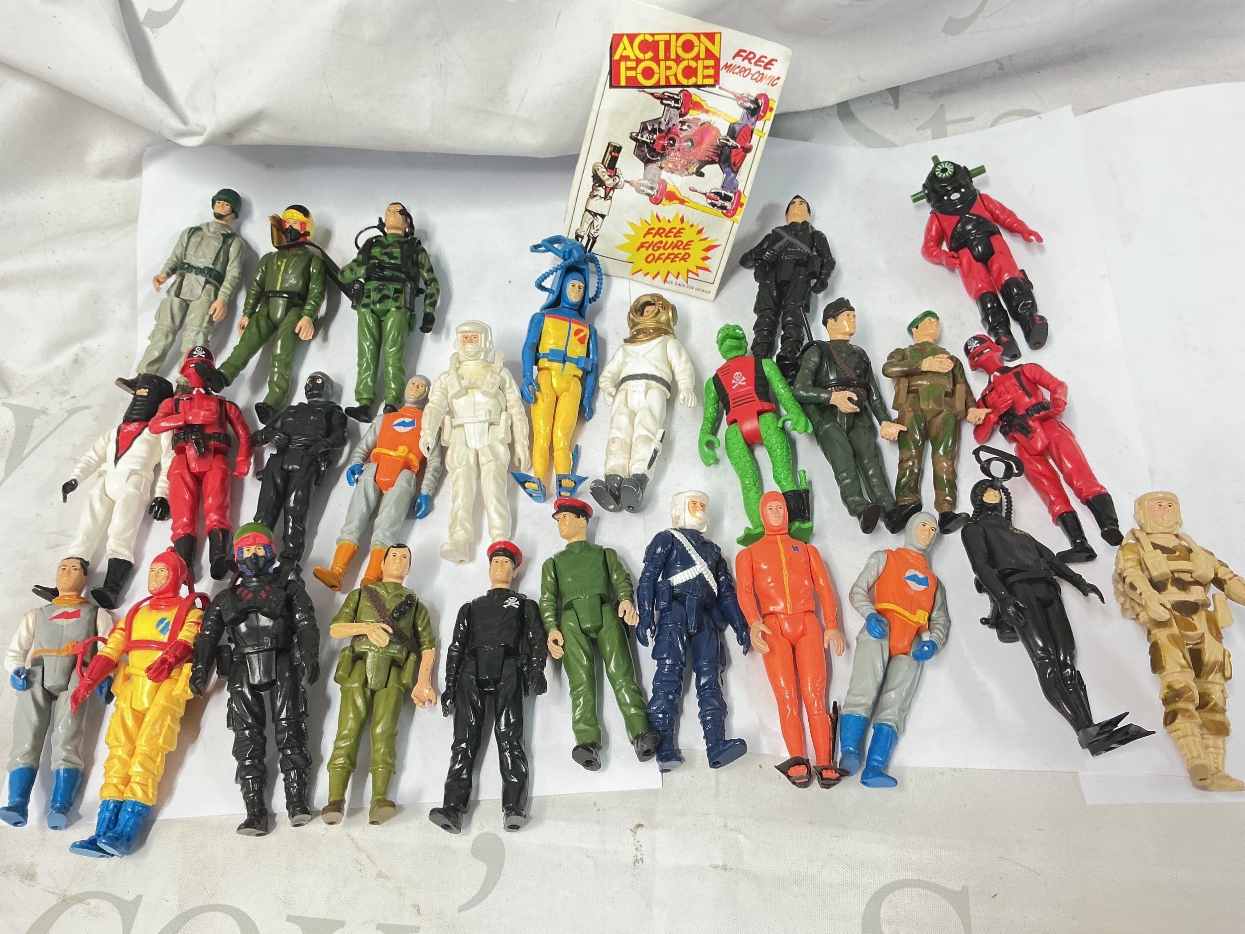 A Collection Of Vintage Action Force Figures And Accessories. No Reserve.