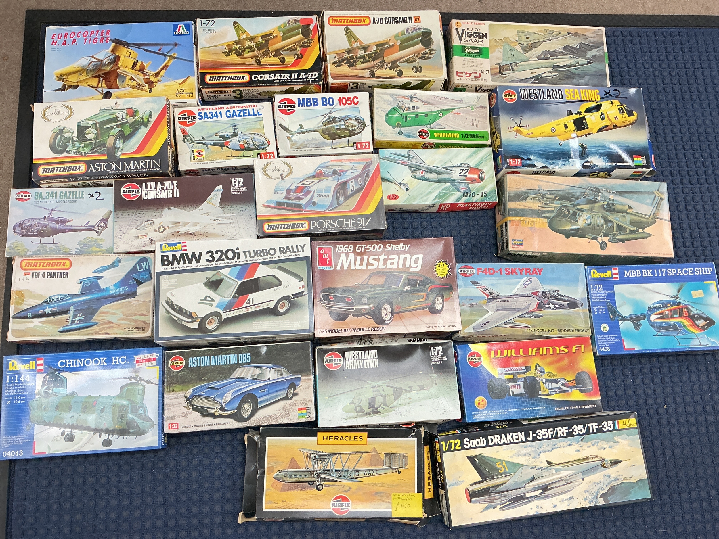 A Box CoyBoxed Plastic Model Kits, IncyAMT, Airfix, Italeri, Revell, Matchbox Etc. No Reserve.