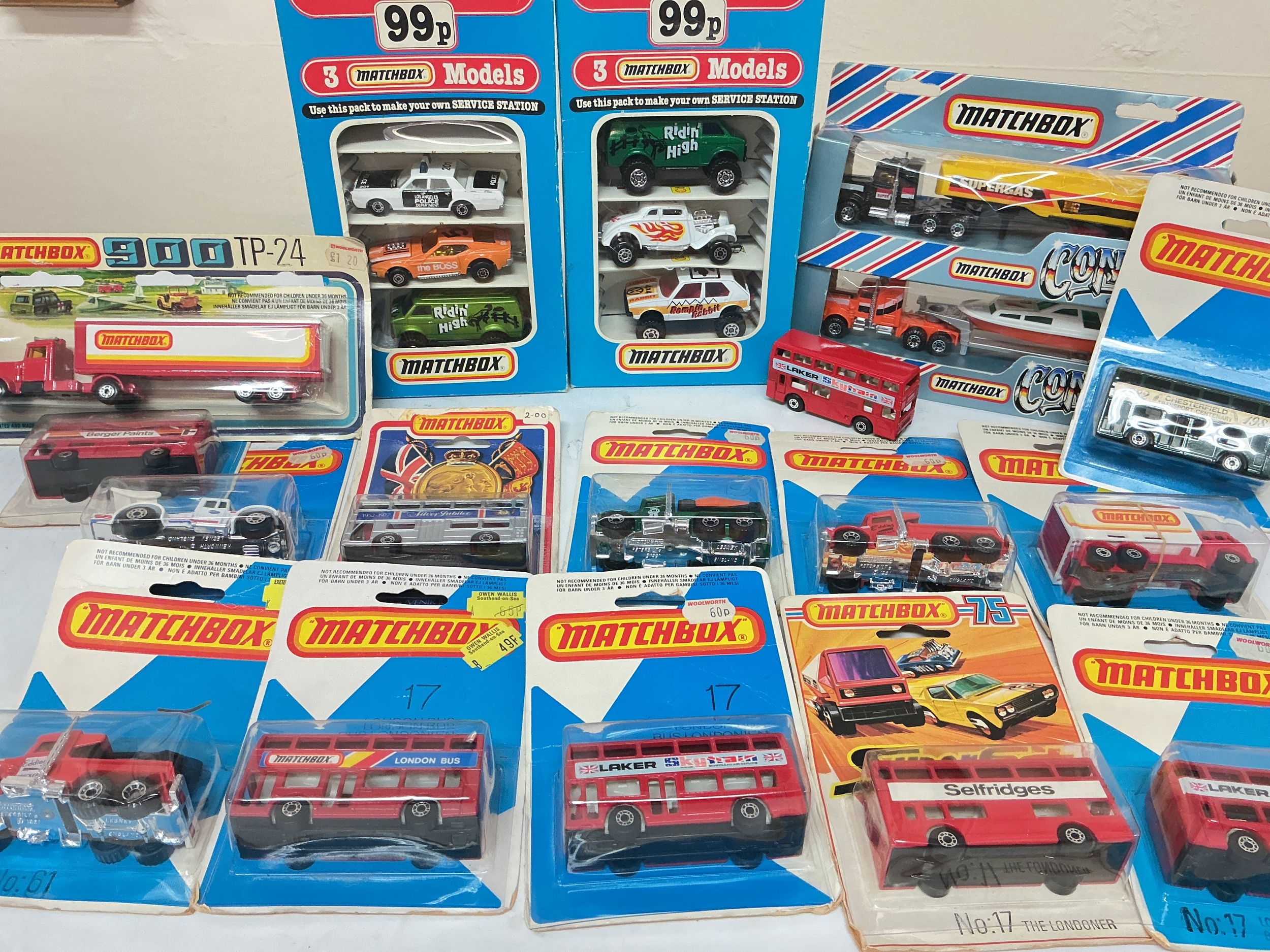 A Collection Of Carded And Boxed Matchbox Diecast Including Convoy. No Reserve.