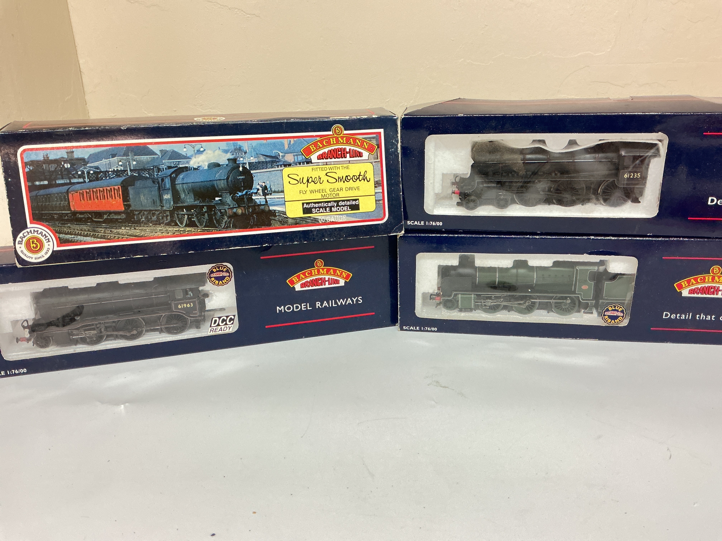 4 X Boxed Bachmann 00 Gauge Locomotives,  No Reserve.
