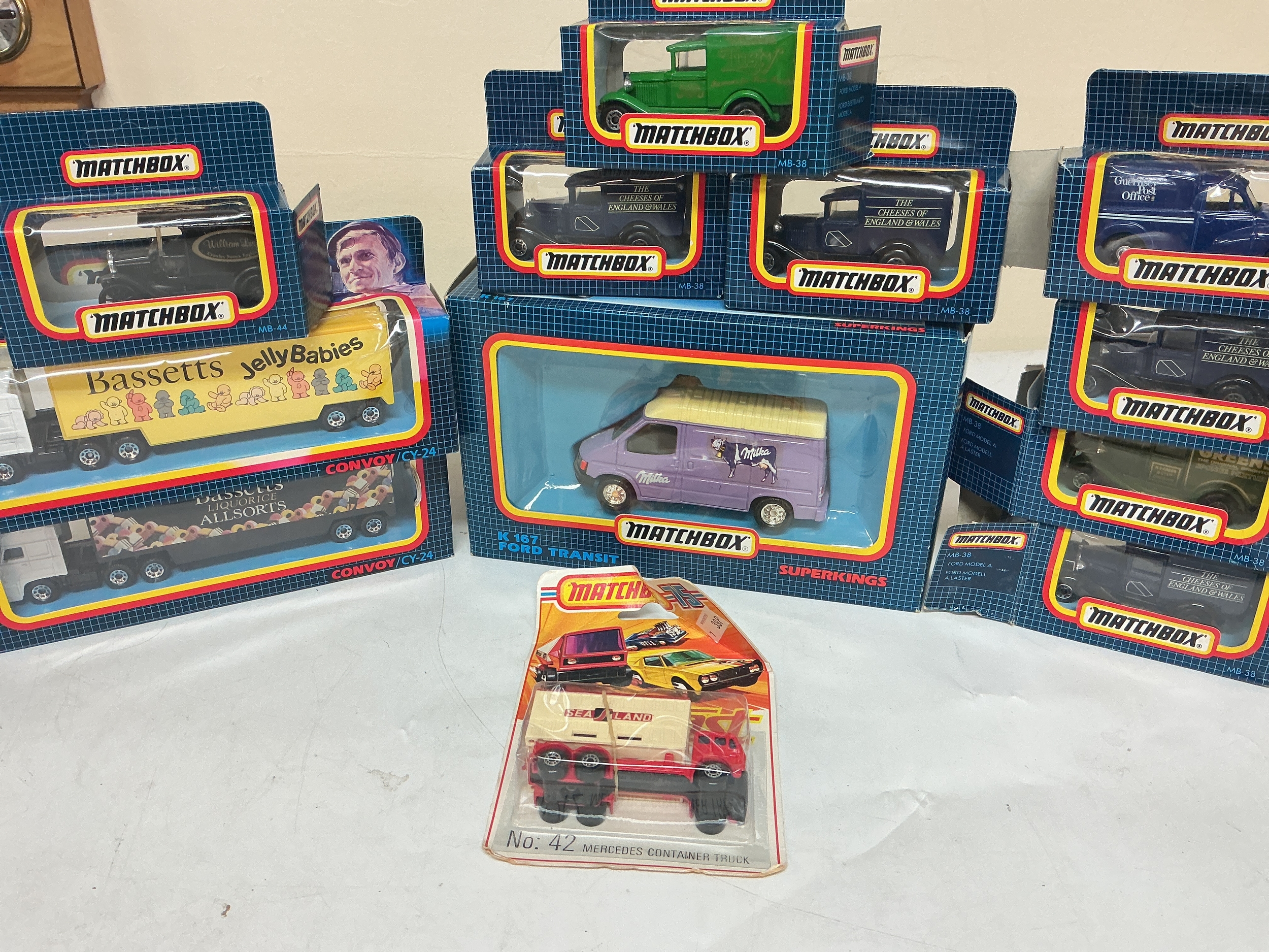 A Collection Of Boxed Matchbox Diecast Including 2 Convoys And Corgi Tramlines. No Reserve.