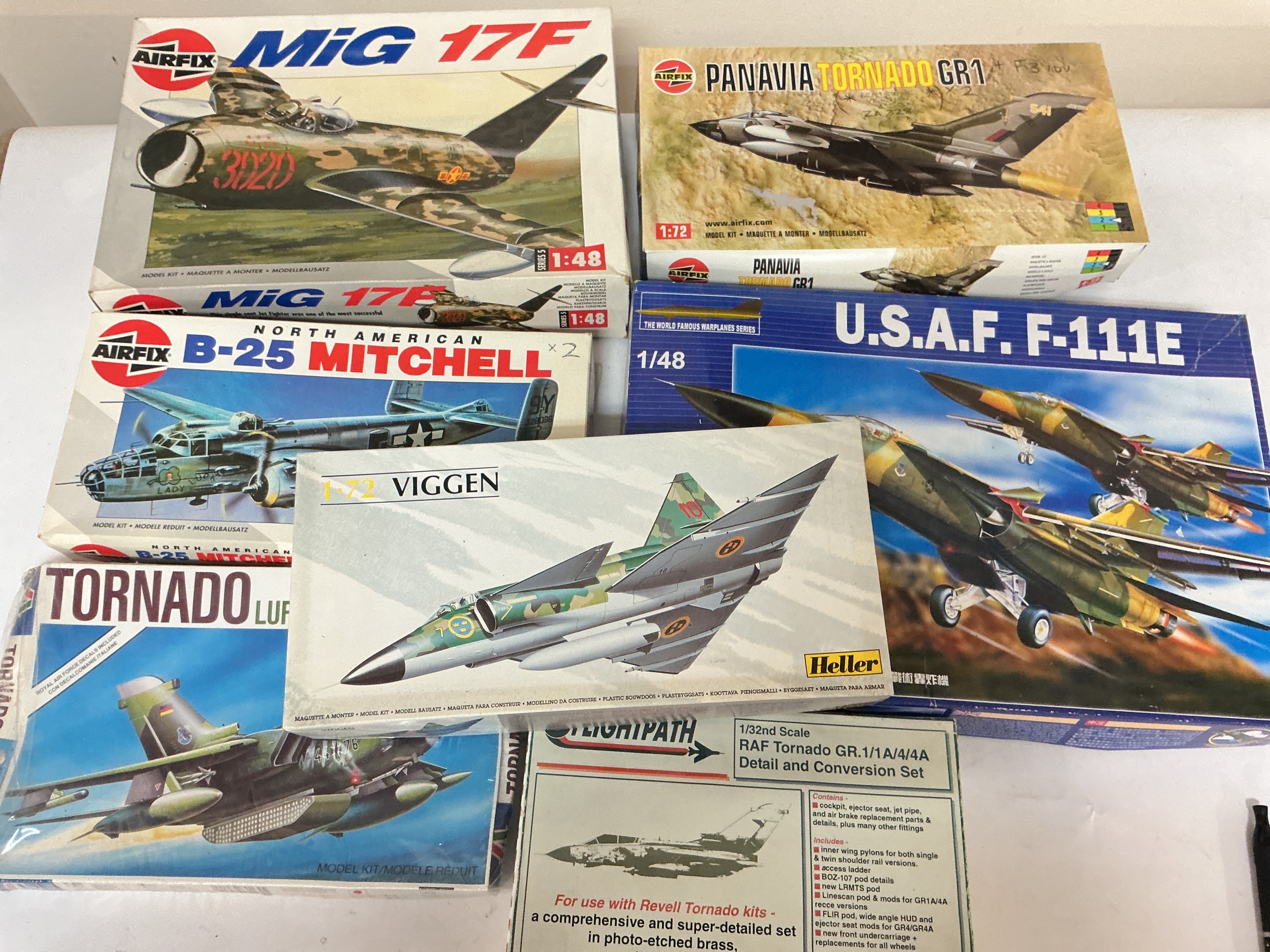 A Collection Of Boxed Plastic Model Kits Including Airfix, Italeri, Heller, Etc. No Reserve.
