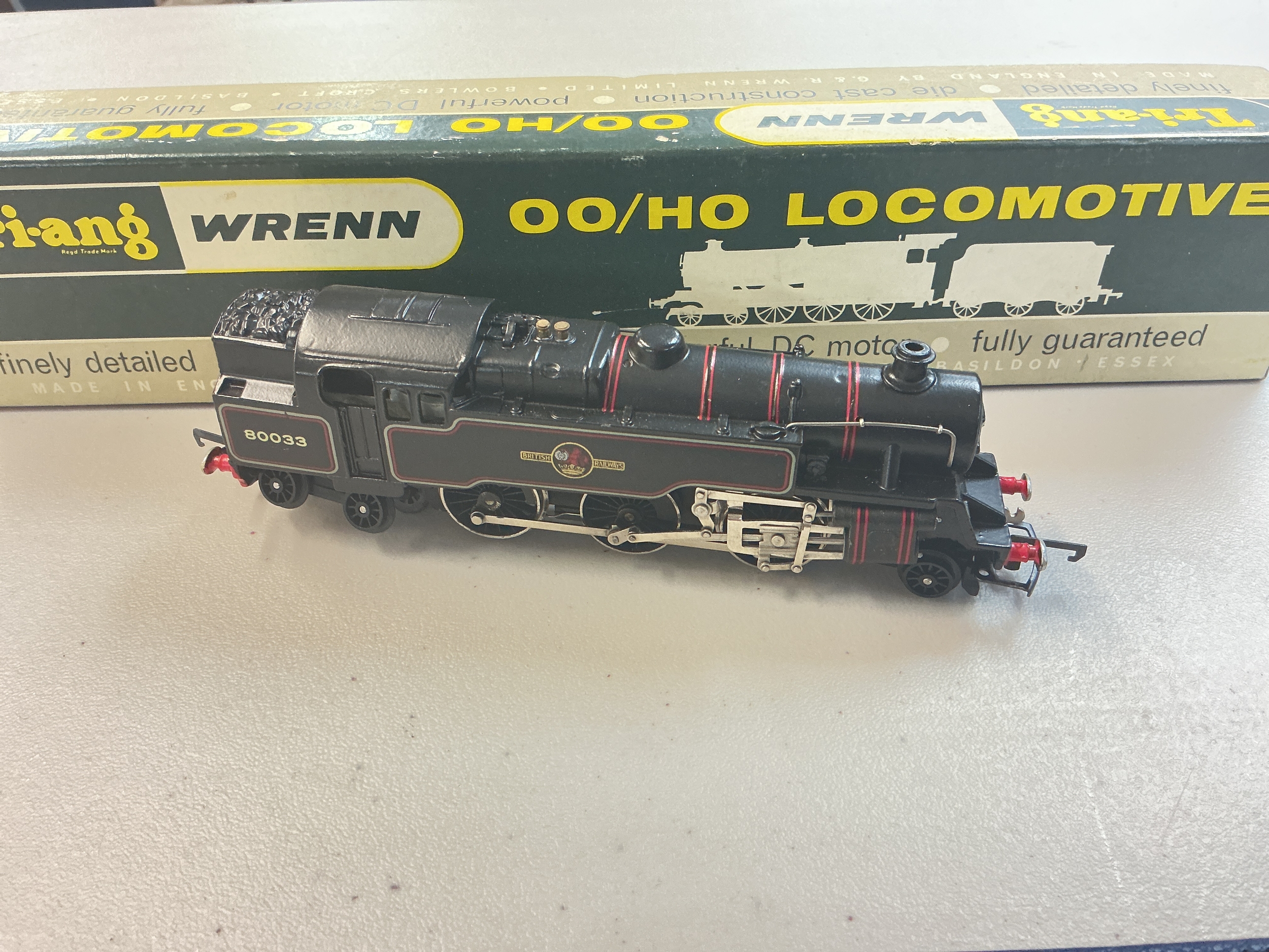 A Boxed Tri-Ang Wrenn 00 Gauge 2-6-4 Tank #2218.