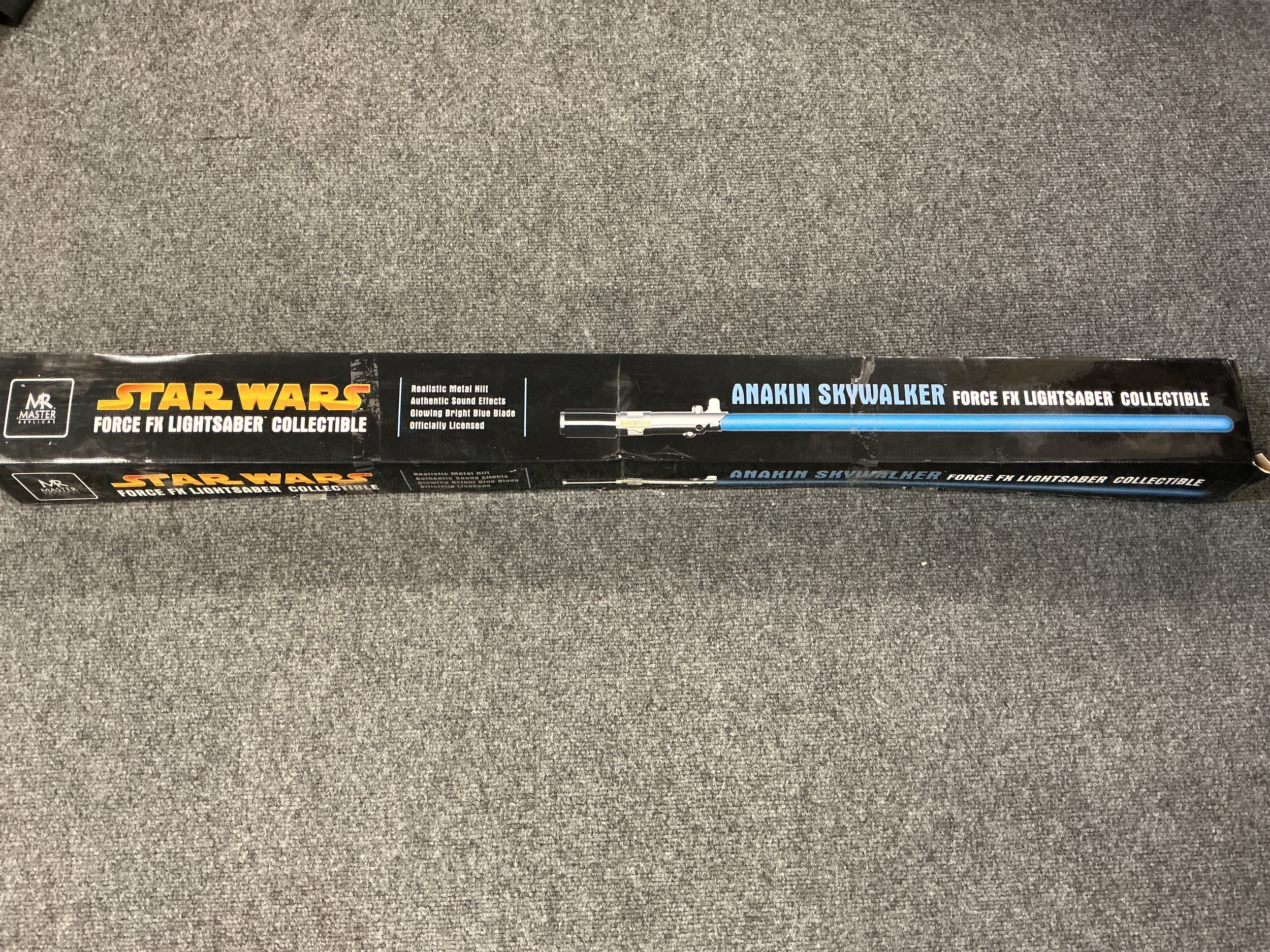 A Boxed Star Wars Master Replica Anakin Skywalker Lightsaner. No Reserve.