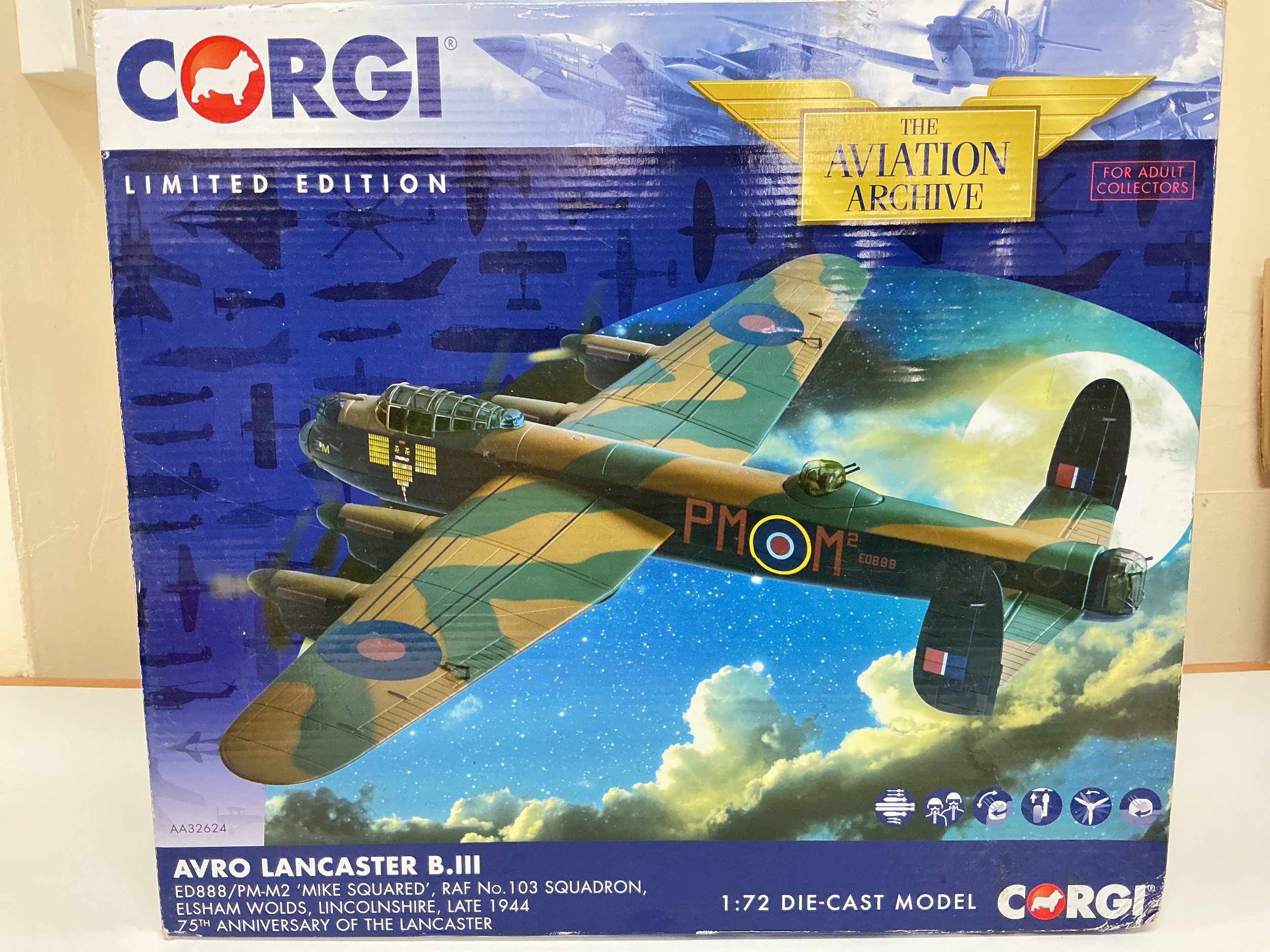 A Boxed Corgi Avro Lancaster B.III #AA32624