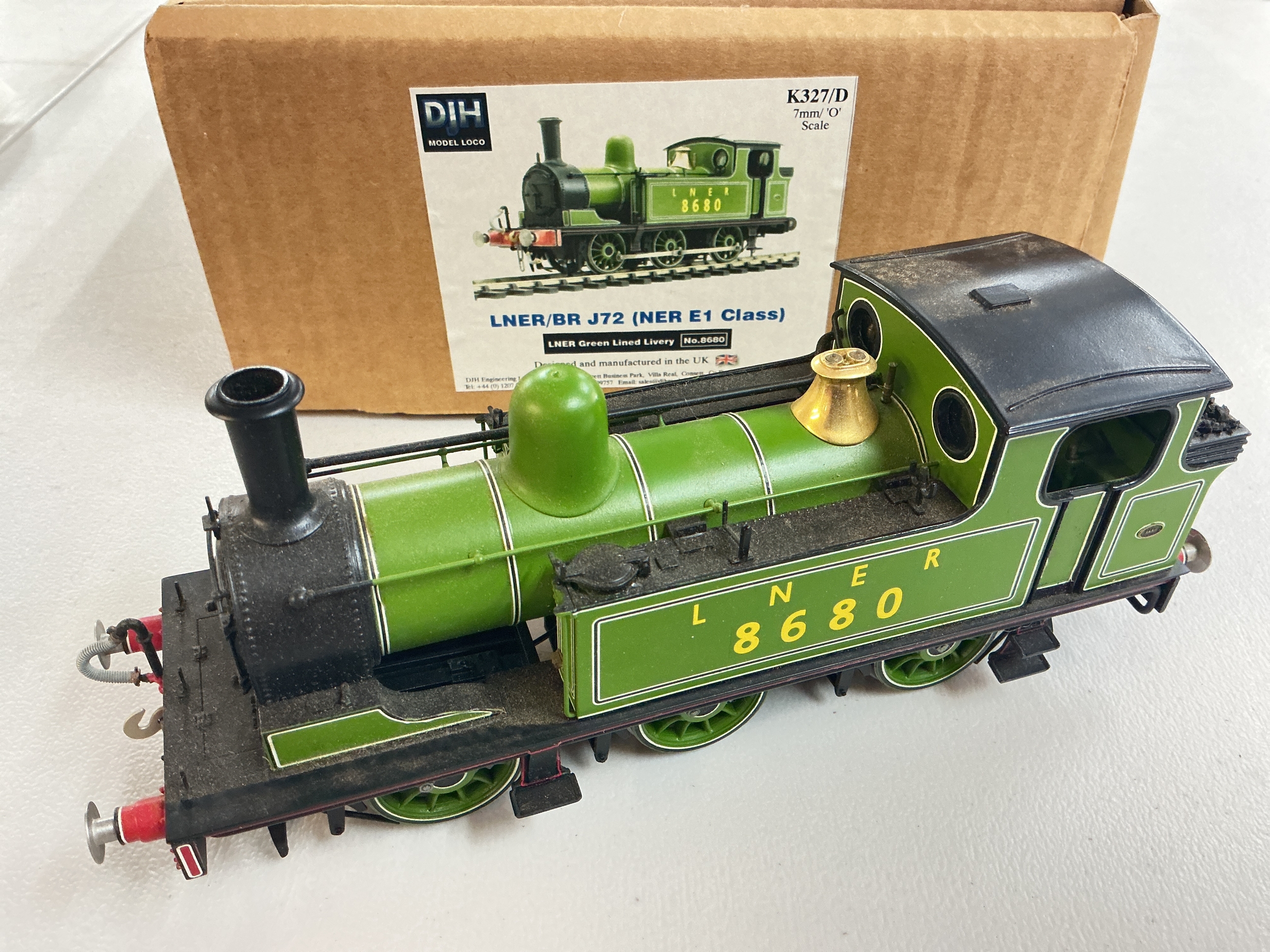 A Boxed 0 Gauge DJH Engineering LNER/BR J72 0-0T Steam Tank Locomotive. 
