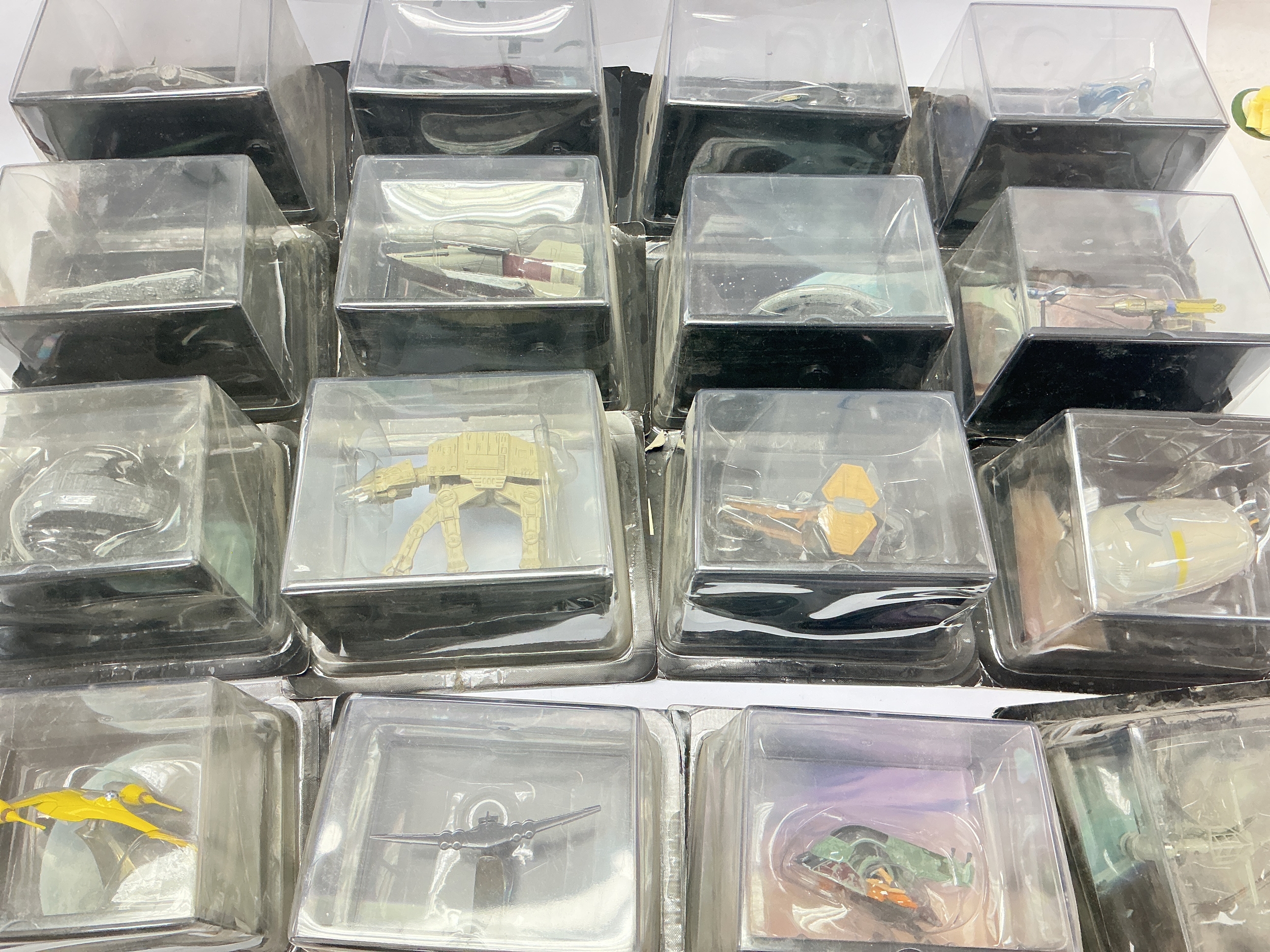 6 Boxes Containing Star Wars Fact Files, Star Wars Helmet Collection, De Agostini Star Wars Figurine Collection Etc. No Reserve.