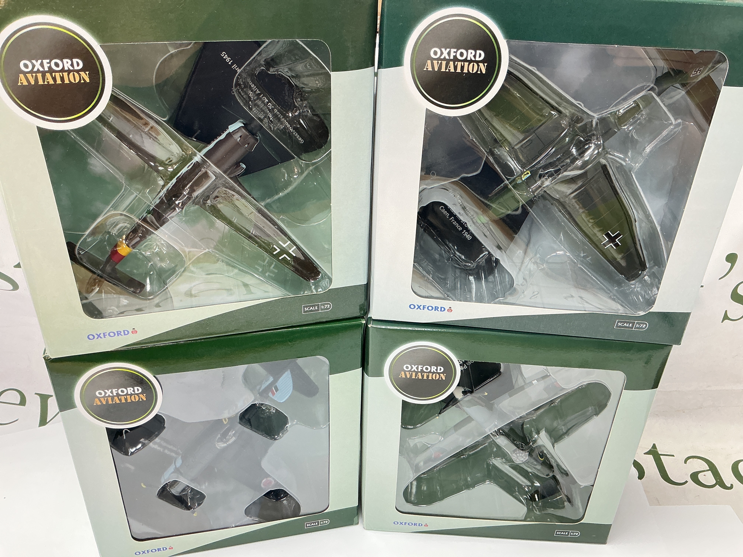 4 Boxed Oxford Aviation WW2 Aircraft, All 1/72 Scale. (4).