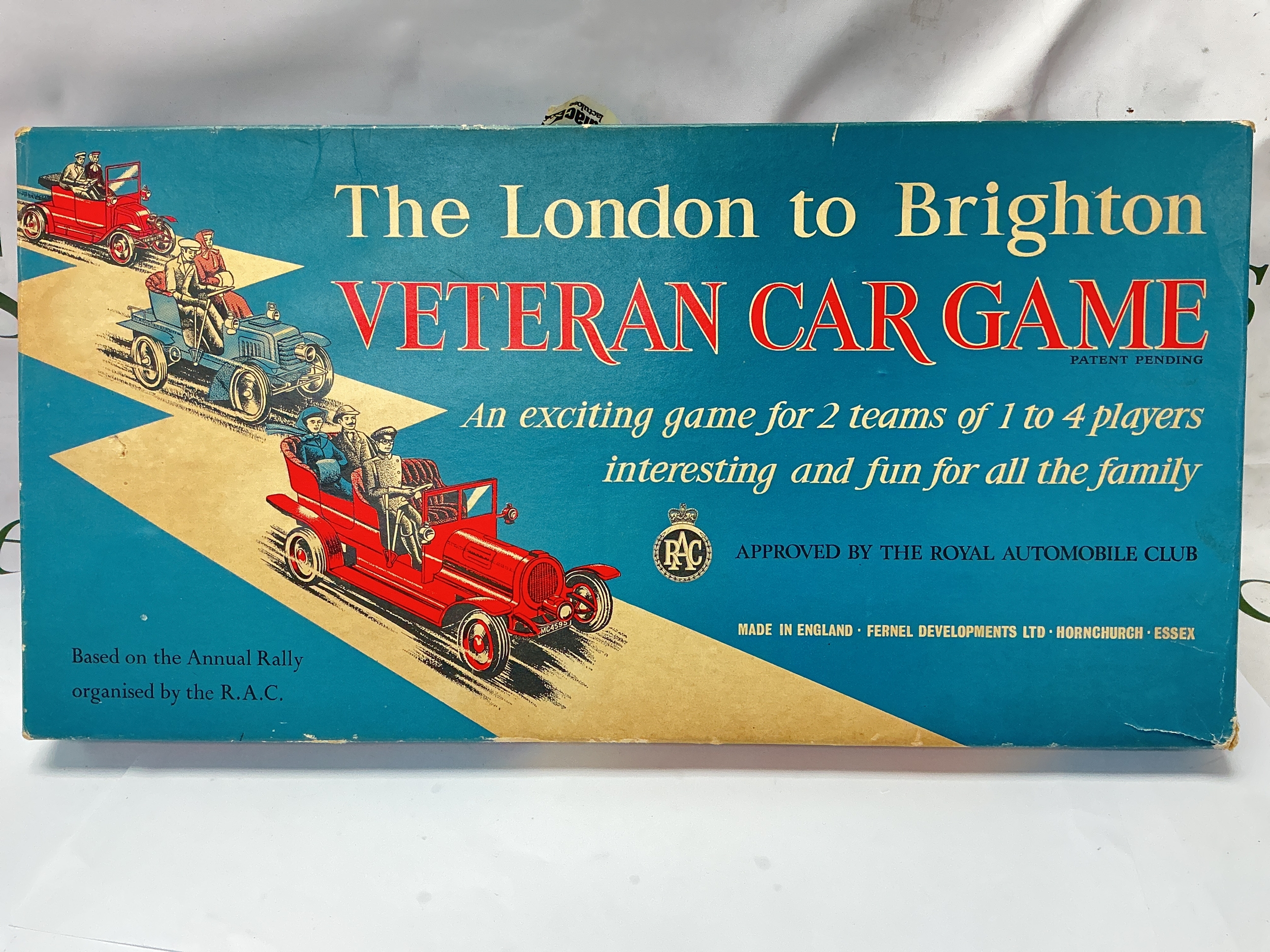 A Boxed RAC The London To Brighton Veteran Car Game.