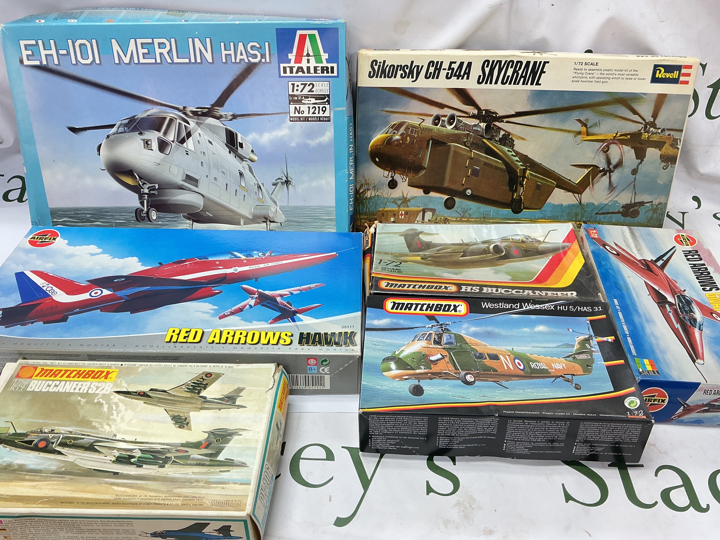 15 Boxed Plastic Model Kits Including Matchbox, Airfix, Italeri, Revell, etc. No Reserve.