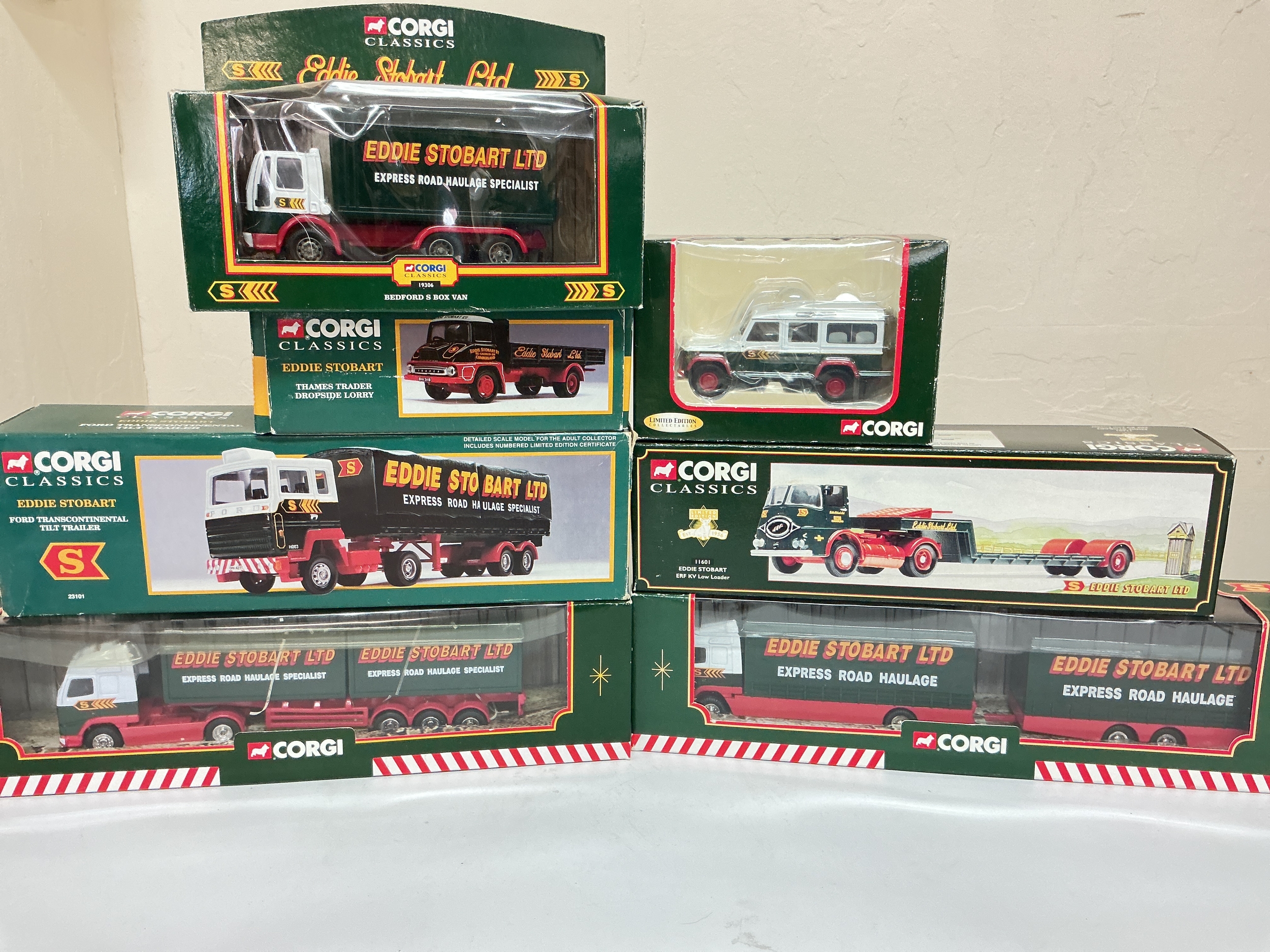 A Qty. Of Boxed Corgi Diecast In Eddie Stonart Livery.