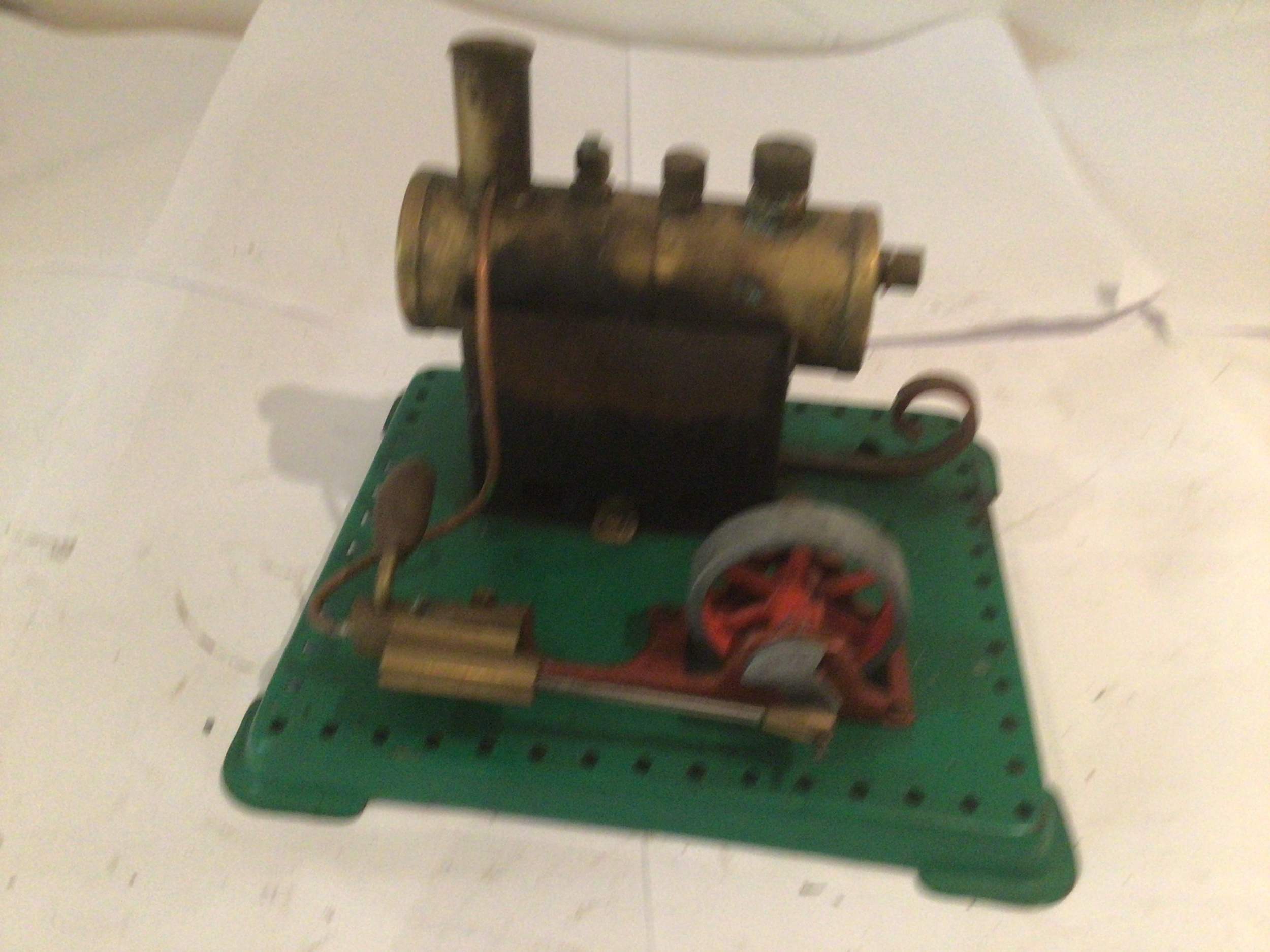 A static model steam engine Mamod style. Untested.