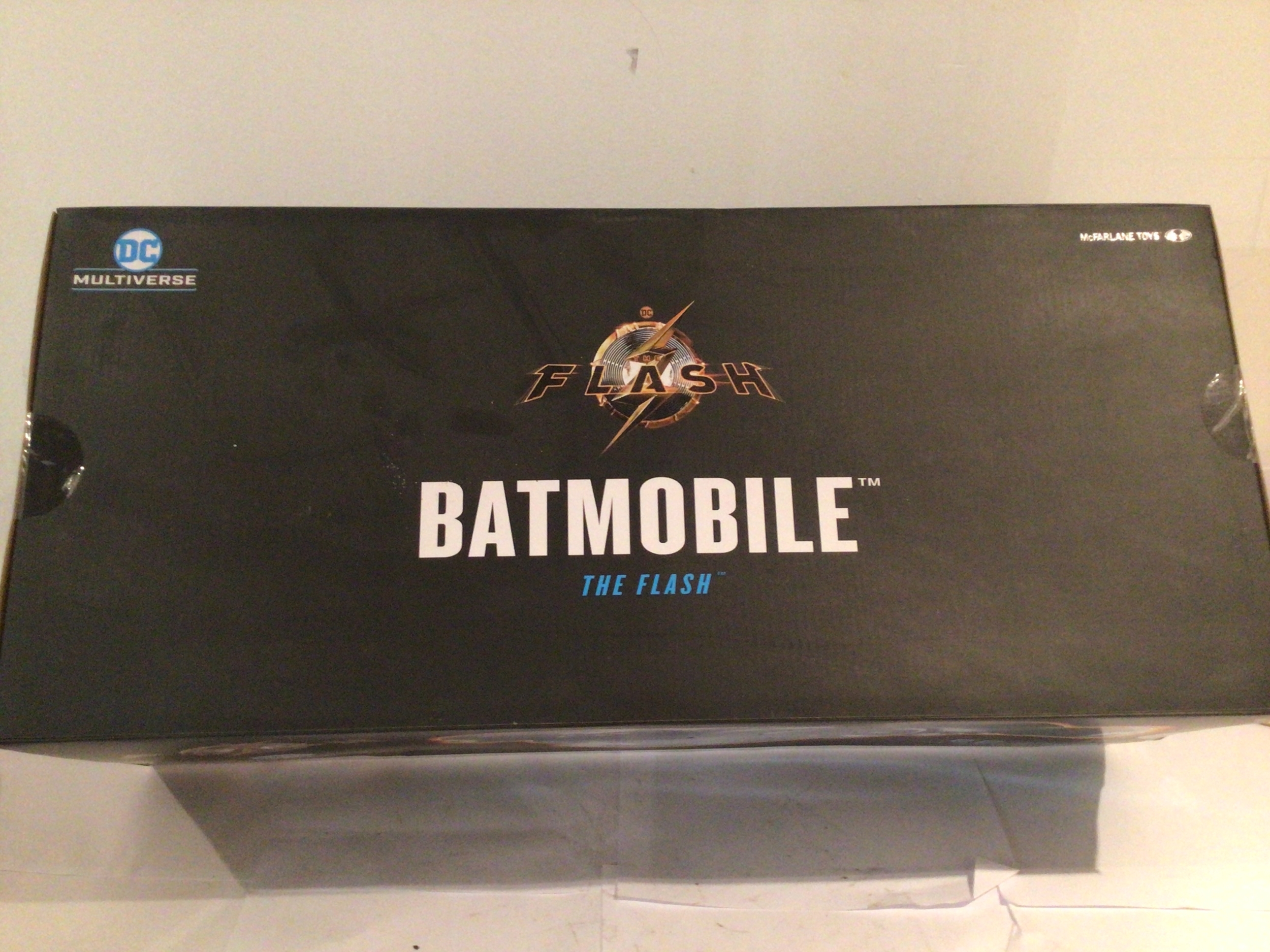 Boxed and sealed a model Batmobile The Flash in the DC Multiverse series by Mcfarlane toys.  22" in length.  No reserve