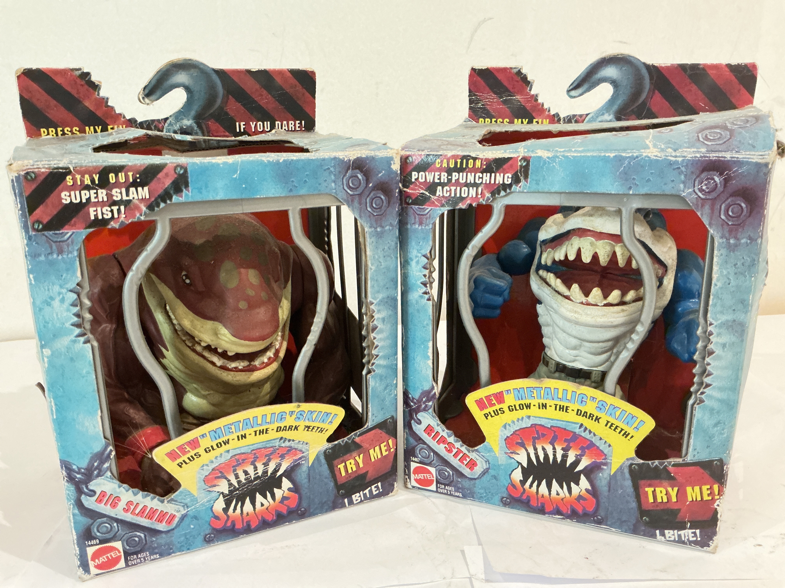 2 Boxed Mattel Street Sharks, Big Slammu And Ripster. No Reserve.