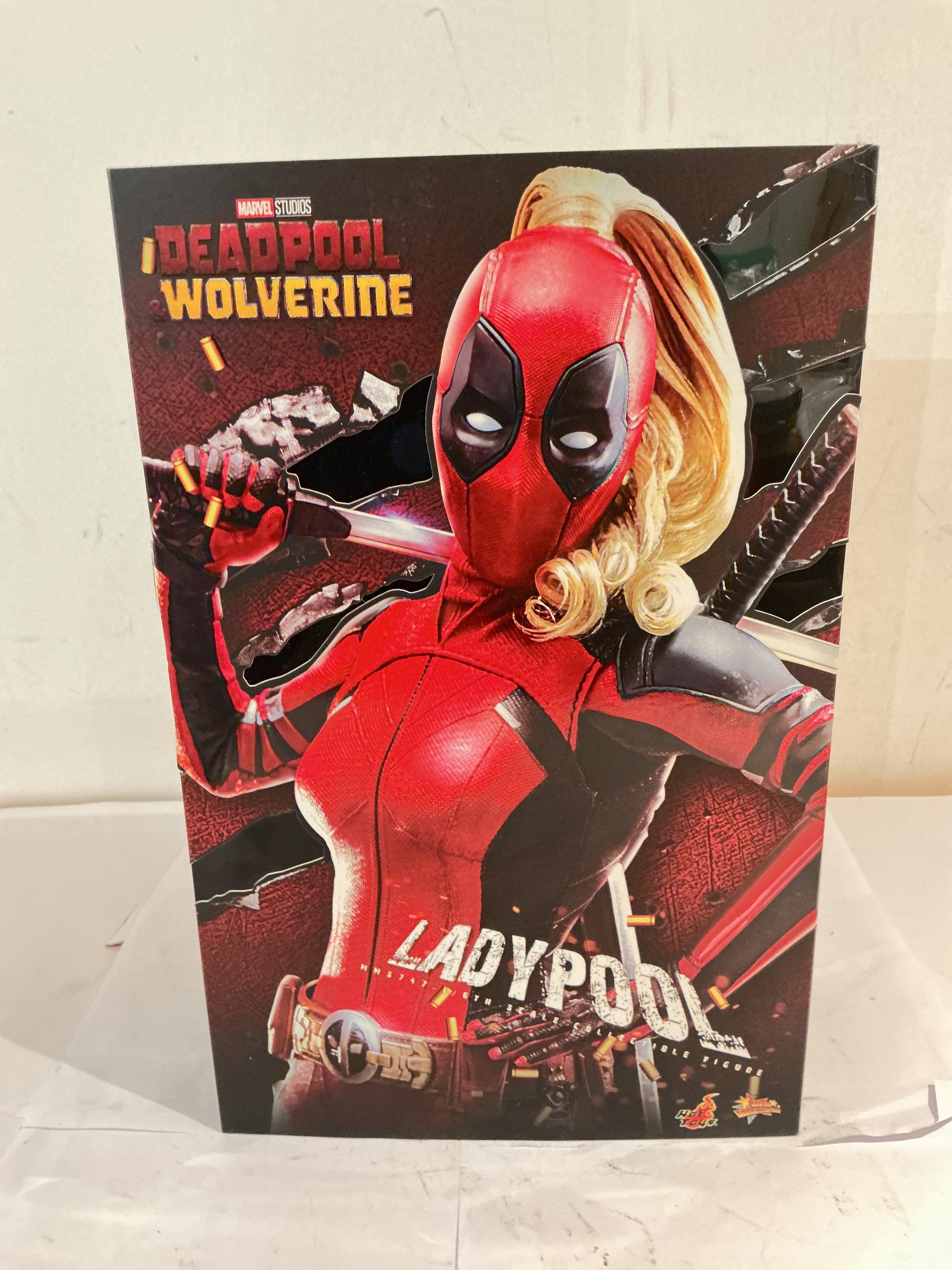 A Boxed Hot Toys Ladypool Figure. No Reserve.