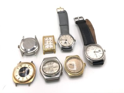 Collection of various vintage watches including Rotary Precisa etc