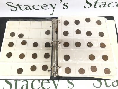 An album containing used circulated British coinage comprising examples mainly from the latter half of the 20th Century plus some earlier examples.