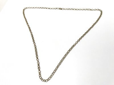 A 9 carat gold necklace, 6.8g total weight. Approximately 25cm long