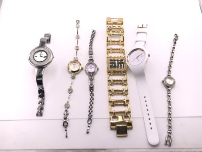 A collection of assorted ladies fashion watches including Swarovski- NO RESERVE